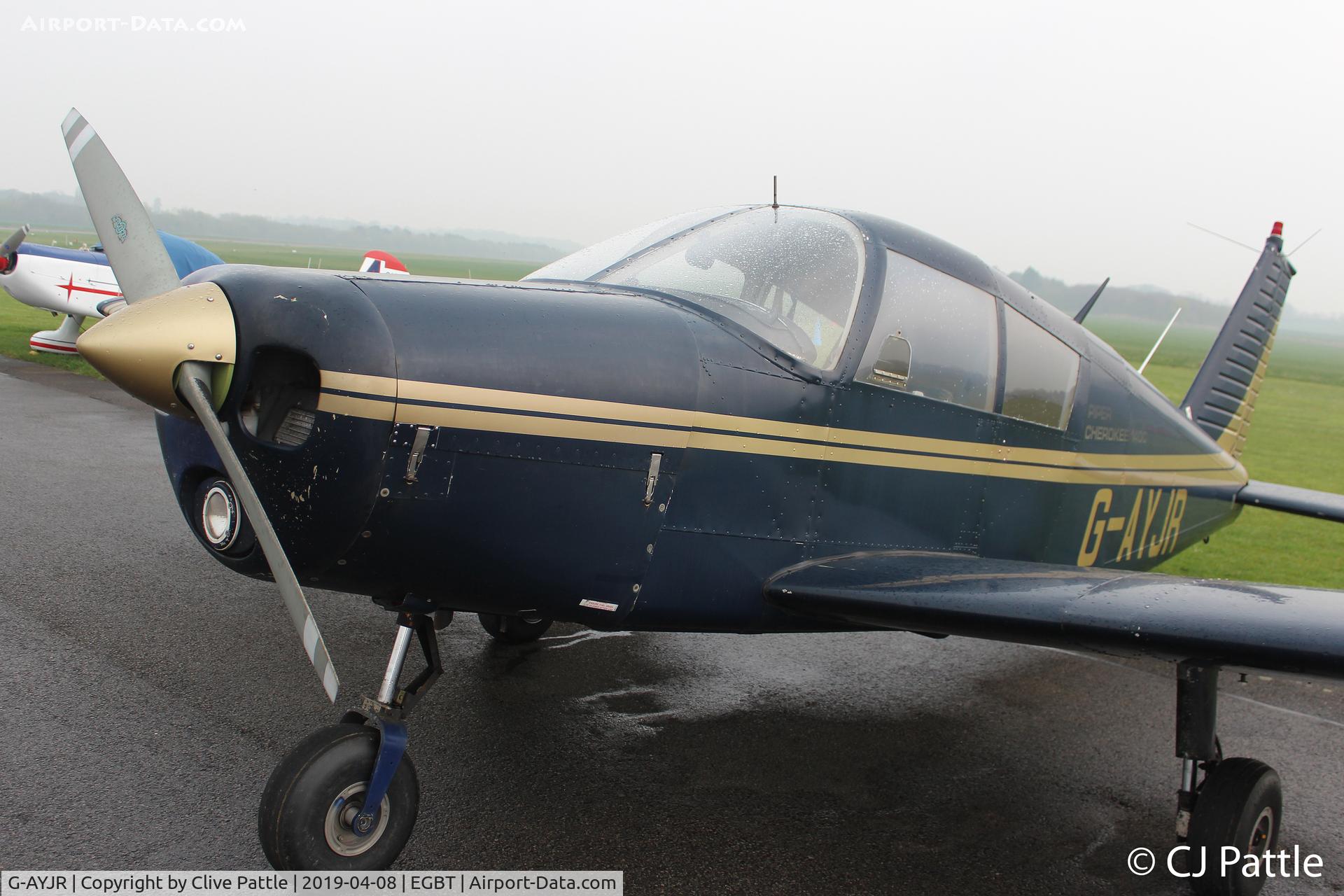 G-AYJR, 1970 Piper PA-28-140 Cherokee C/N 28-26694, @ EGBT
