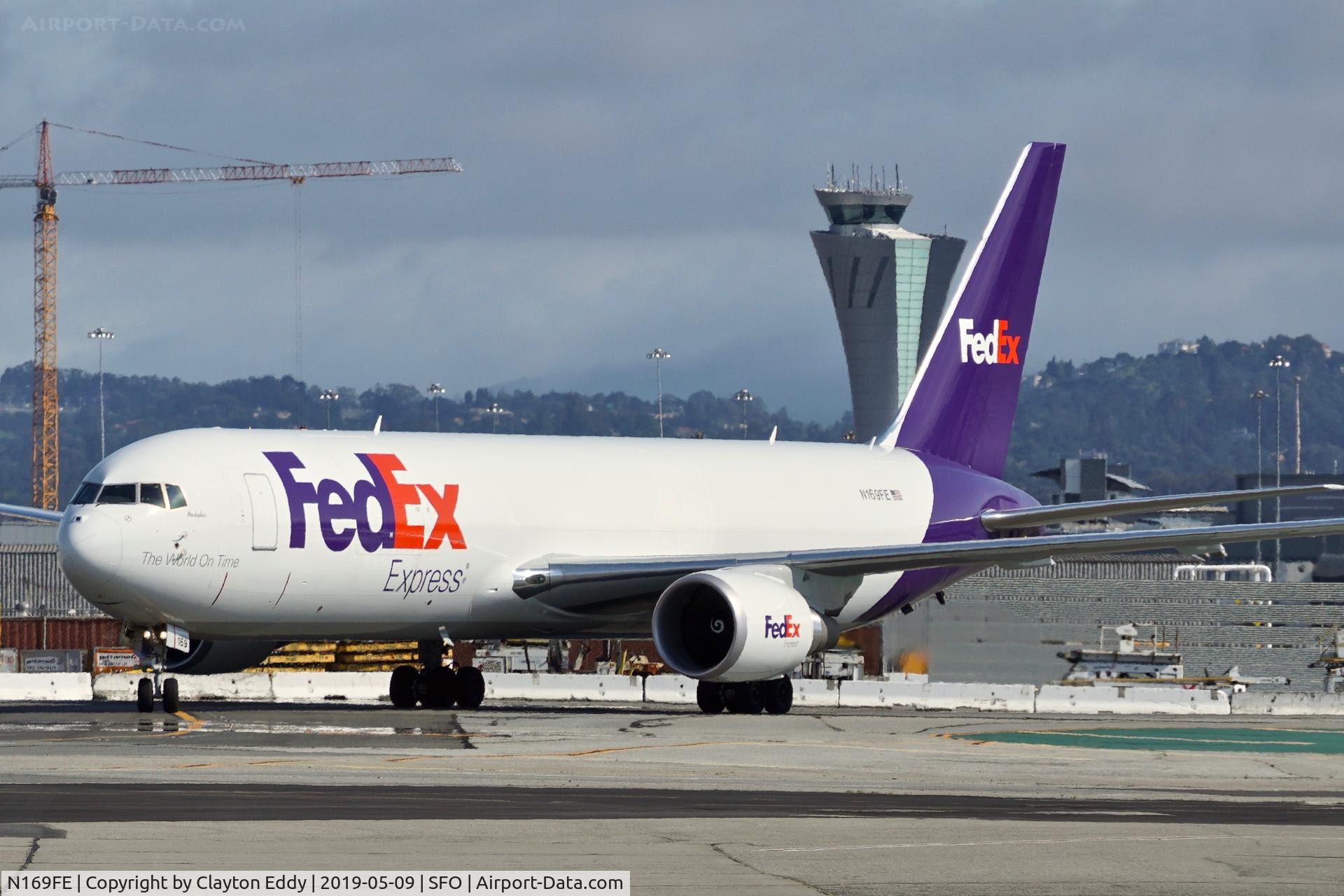 N169FE, 2018 Boeing 767-3S2ERF C/N 63101, SFO 2019.