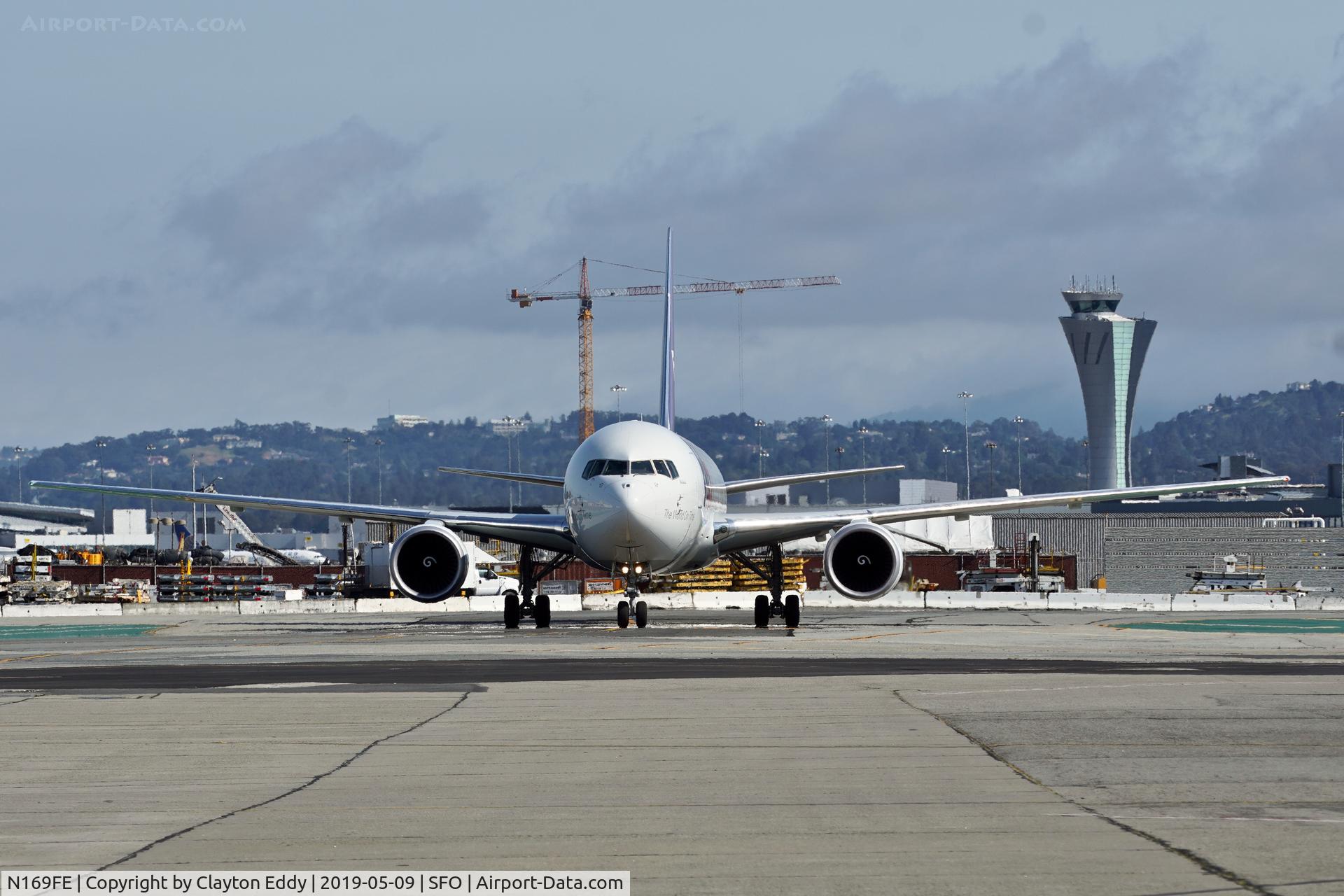 N169FE, 2018 Boeing 767-3S2ERF C/N 63101, SFO 2019.
