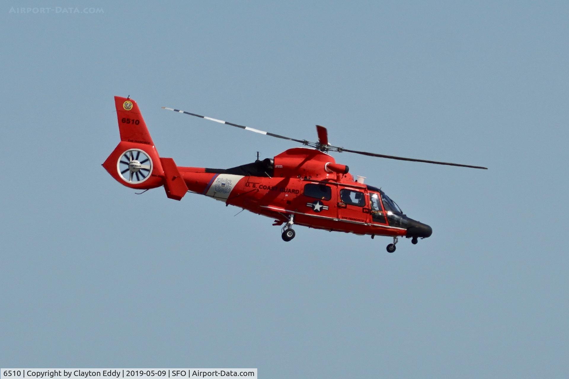 6510, Aerospatiale MH-65C Dolphin C/N 6105, SFO 2019.