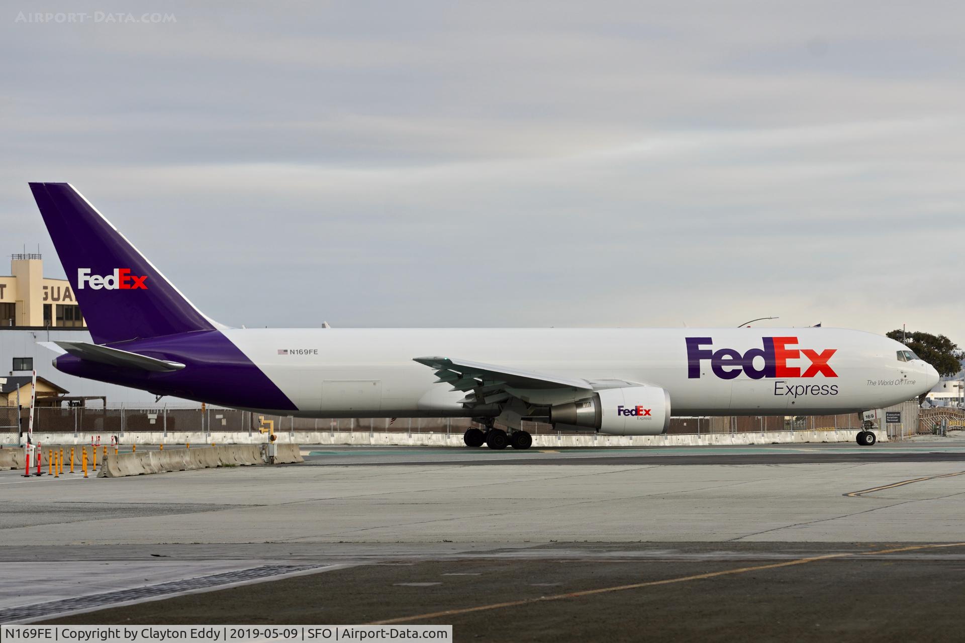 N169FE, 2018 Boeing 767-3S2ERF C/N 63101, SFO 2019.
