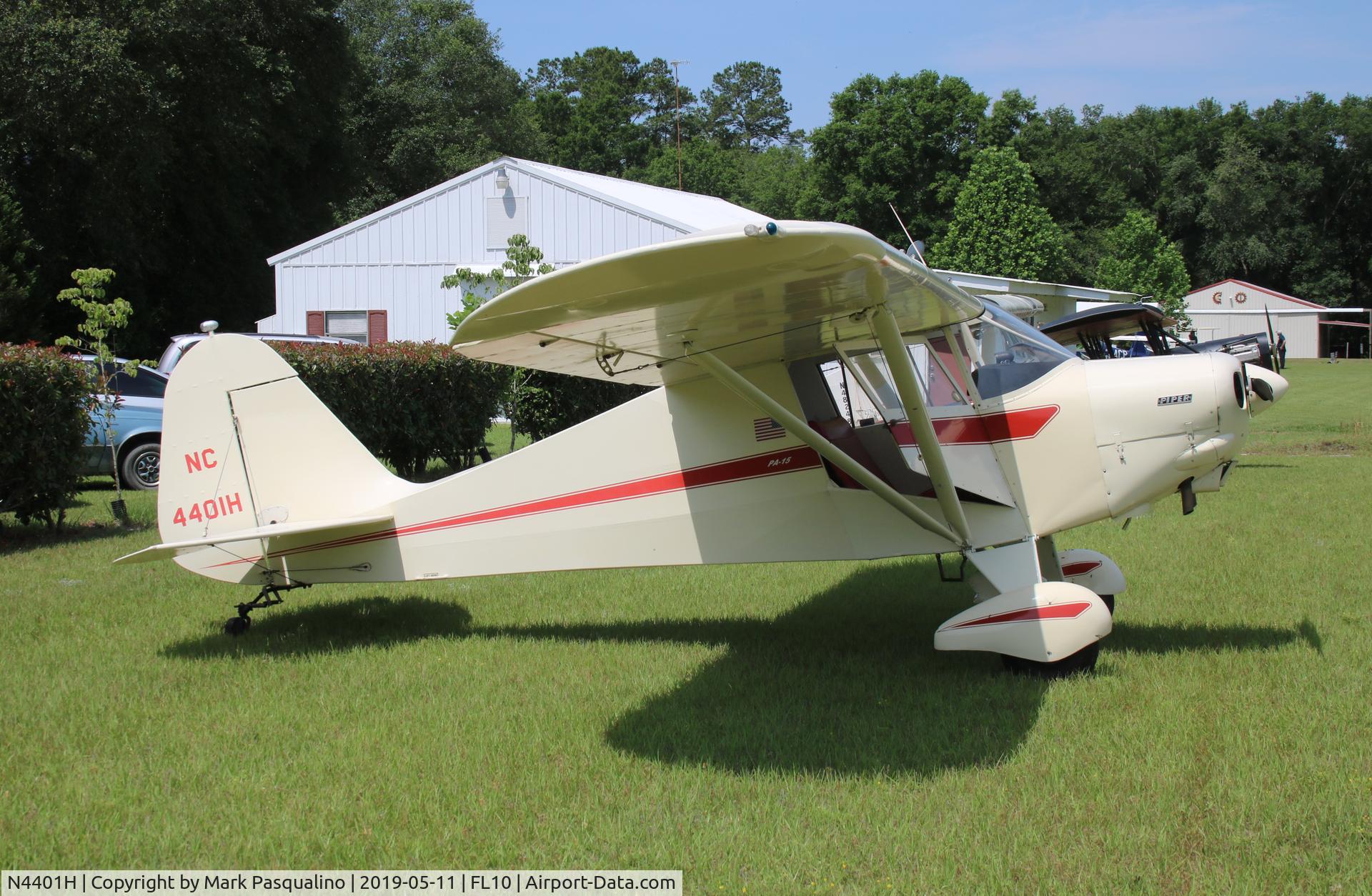 N4401H, 1948 Piper PA-15 Vagabond C/N 15-185, Piper PA-15