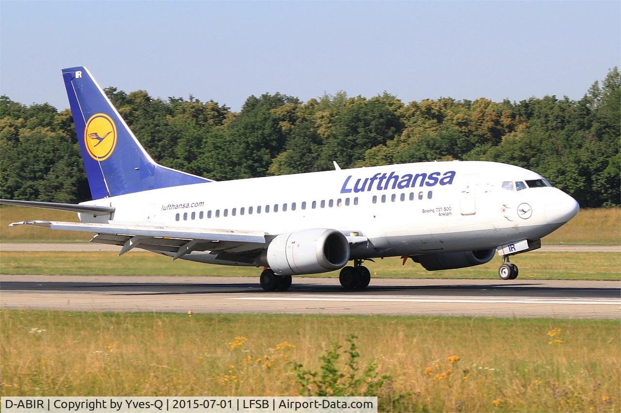 D-ABIR, 1991 Boeing 737-530 C/N 24941, Boeing 737-530, Landing rwy 15, Bâle-Mulhouse-Fribourg airport (LFSB-BSL)