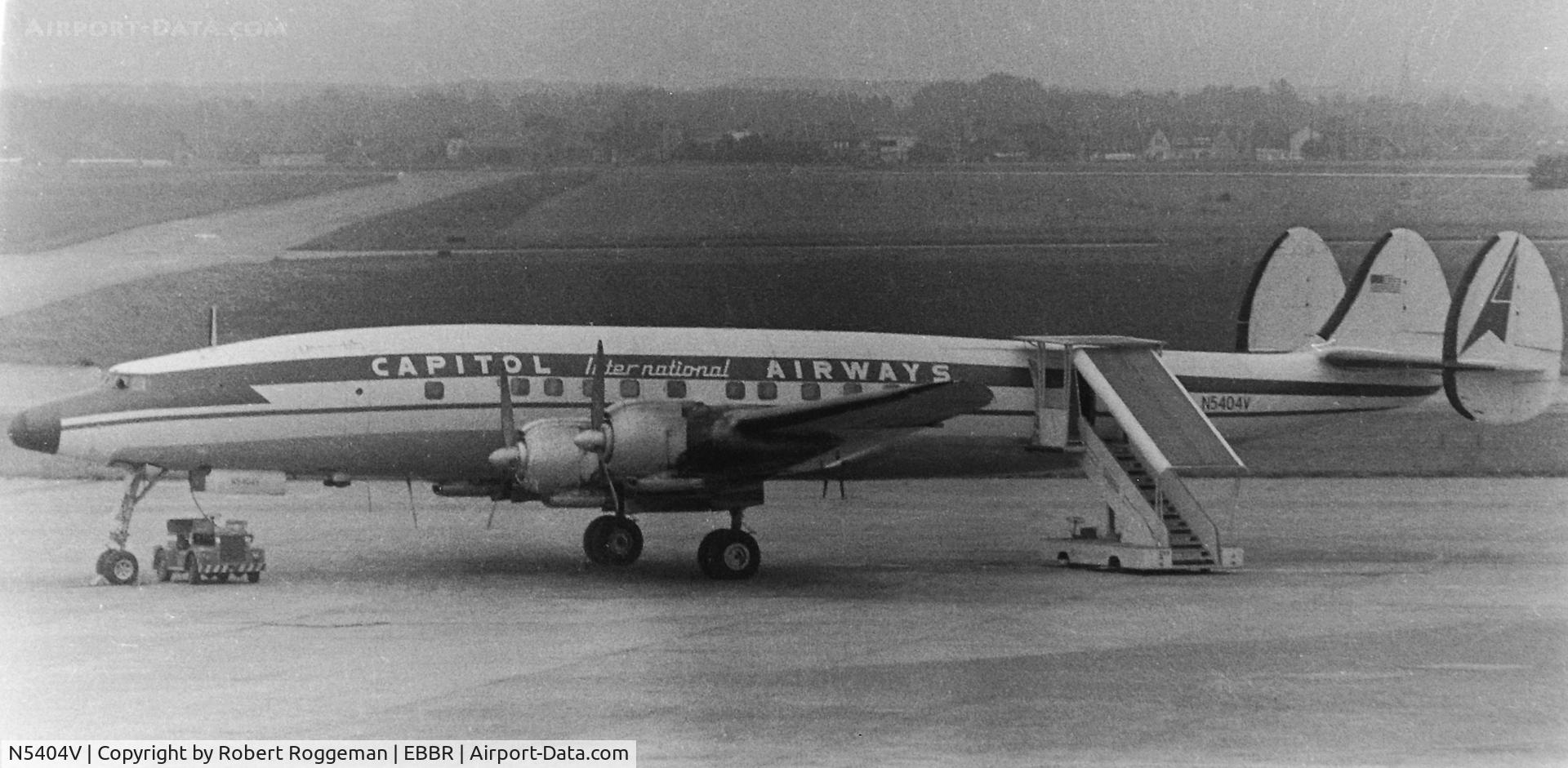 N5404V, Lockheed L-1049H Super Constellation C/N 4845, Mid 1960's.CAPITOL INTERNATIONAL AIRWAYS.