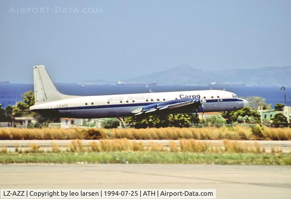 LZ-AZZ, 1968 Ilyushin Il-18D C/N 188010805, Athens 25.7.1994