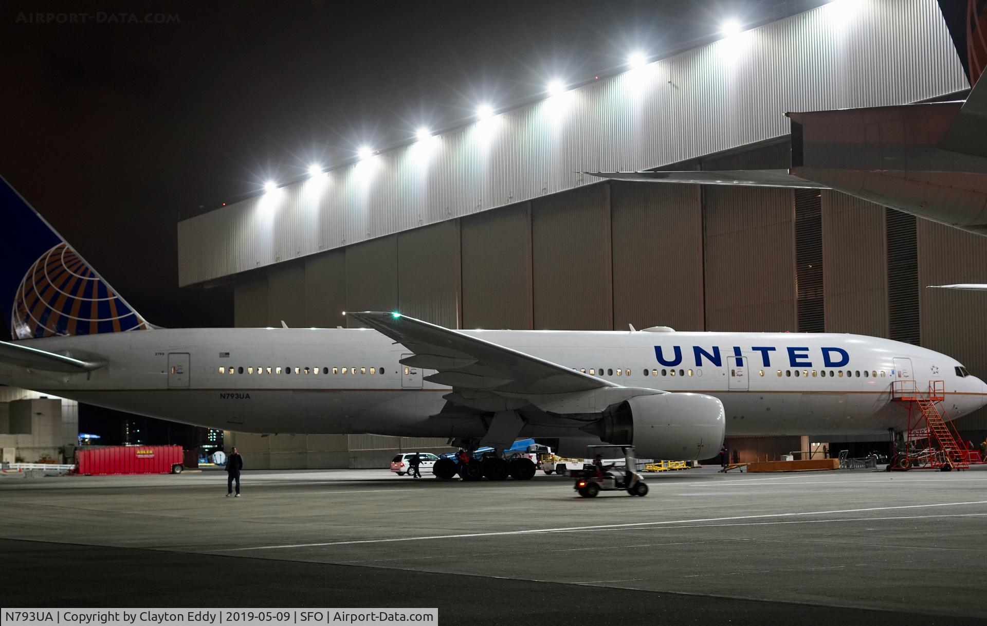 N793UA, 1997 Boeing 777-222 C/N 26946, SFO 2019.