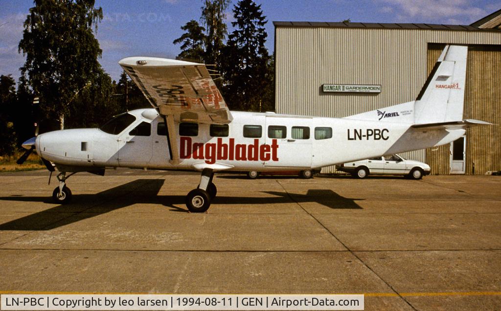 LN-PBC, 1992 Cessna 208B Grand Caravan C/N 208B0310, Oslo Gardermoen 11-8-1994