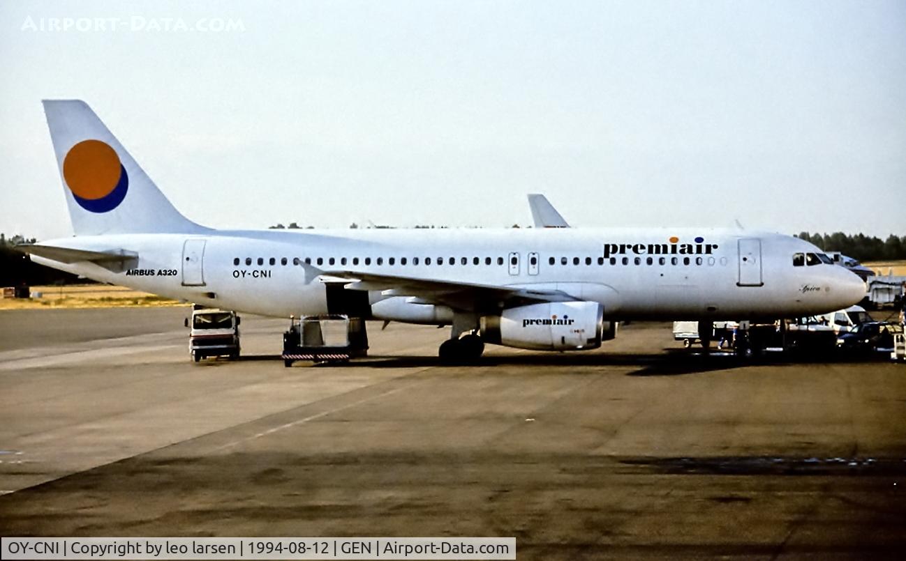 OY-CNI, 1991 Airbus A320-231 C/N 193, Oslo Gardermoen 12.8.1994