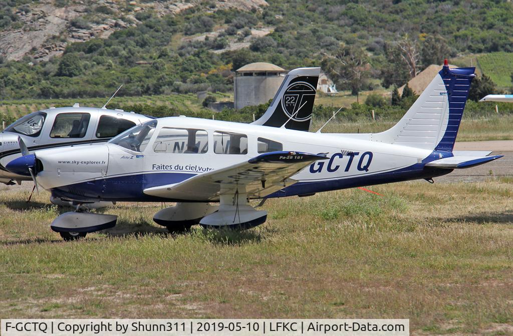 F-GCTQ, Piper PA-28-181 C/N 288090297, Parked at the Airclub...