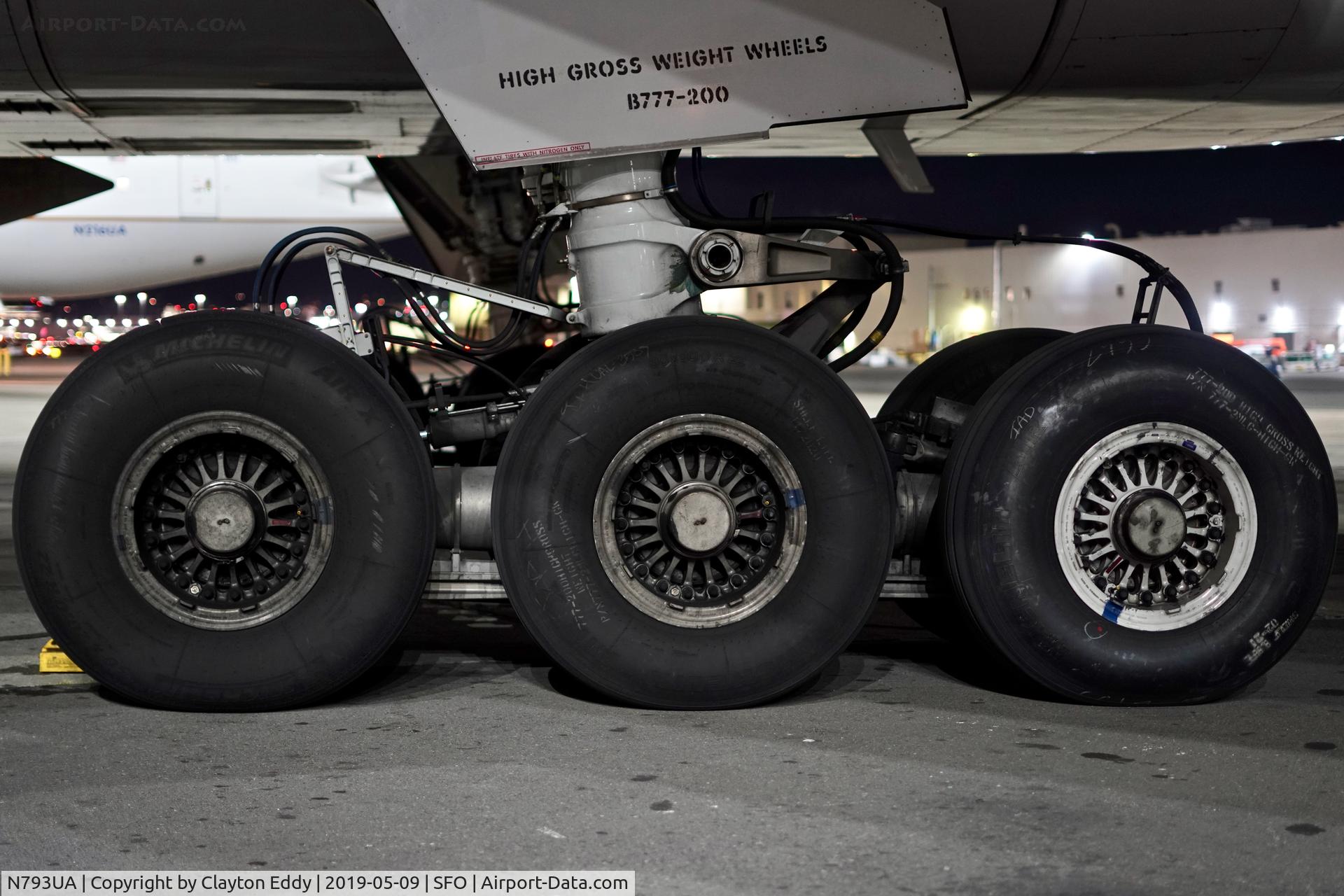 N793UA, 1997 Boeing 777-222 C/N 26946, SFO 2019.
