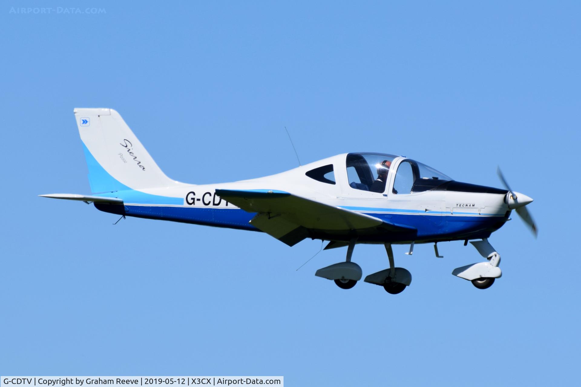 G-CDTV, 2007 Tecnam P-2002EA Sierra C/N PFA 333-14501, Landing at Northrepps.