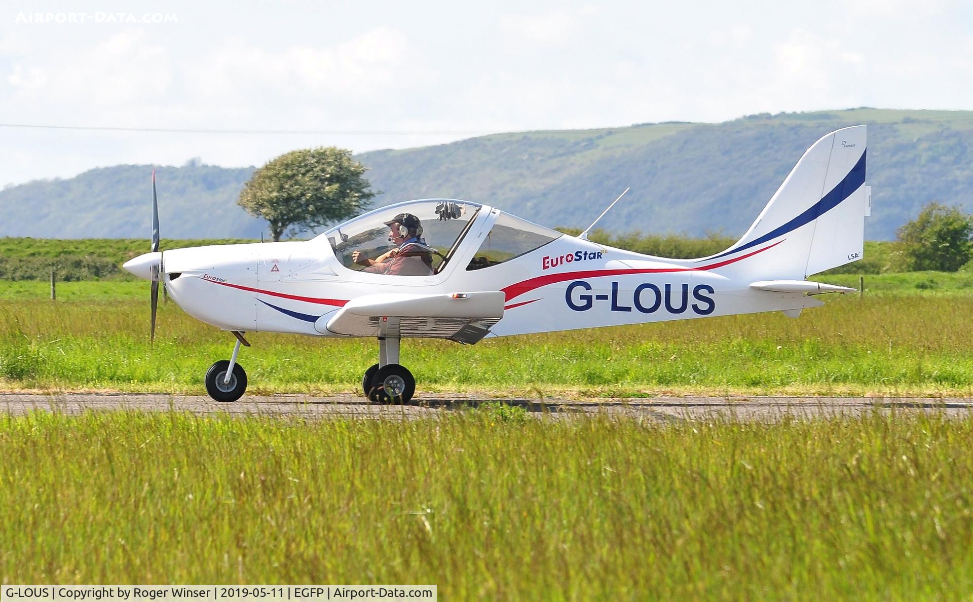 G-LOUS, 2016 Evektor EV-97 Eurostar SL C/N 2016-4234, Visiting Eurostar SL.