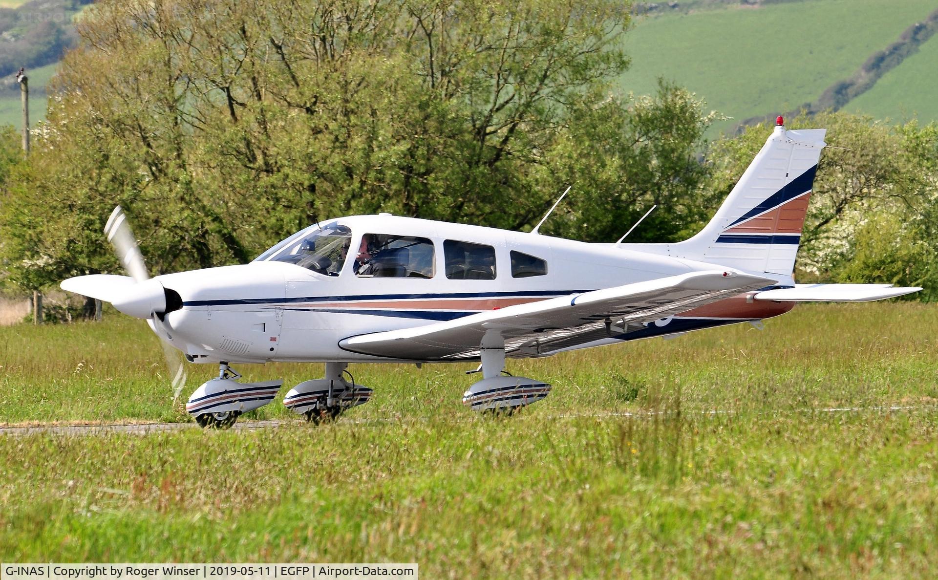 G-INAS, 1977 Piper PA-28-181 Cherokee Archer II C/N 287790402, Visiting Archer II.