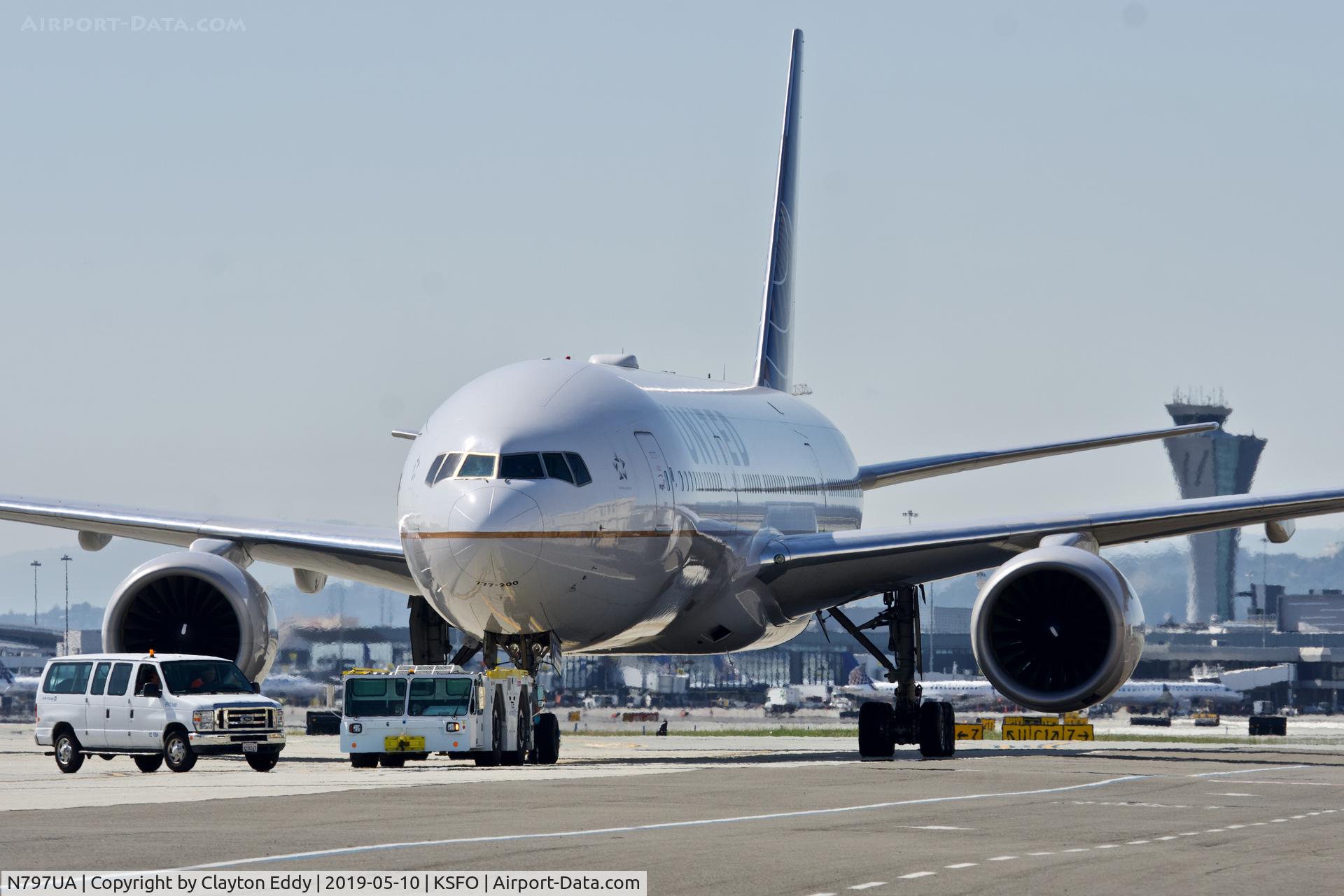 N797UA, 1998 Boeing 777-222 C/N 26924, SFO 2019.