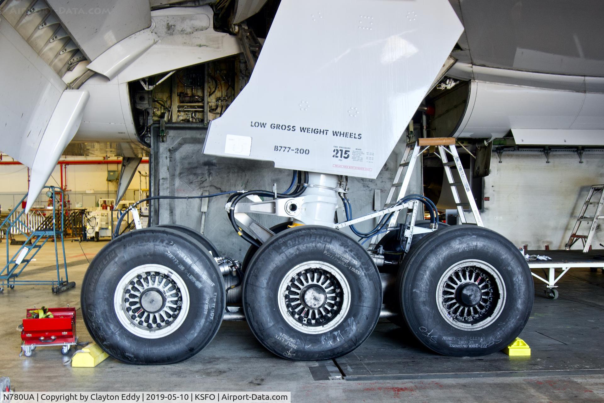 N780UA, 1996 Boeing 777-222 C/N 26944, SFO 2019.