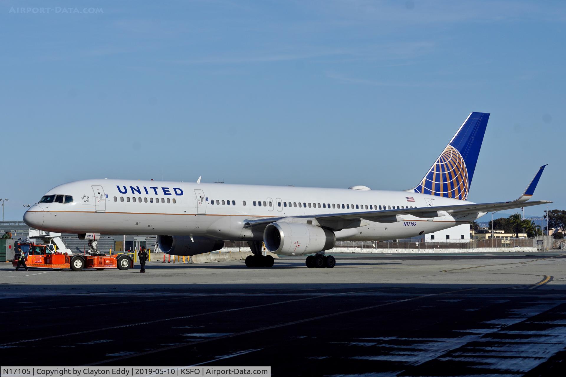 N17105, 1994 Boeing 757-224 C/N 27295, SFO 2019.