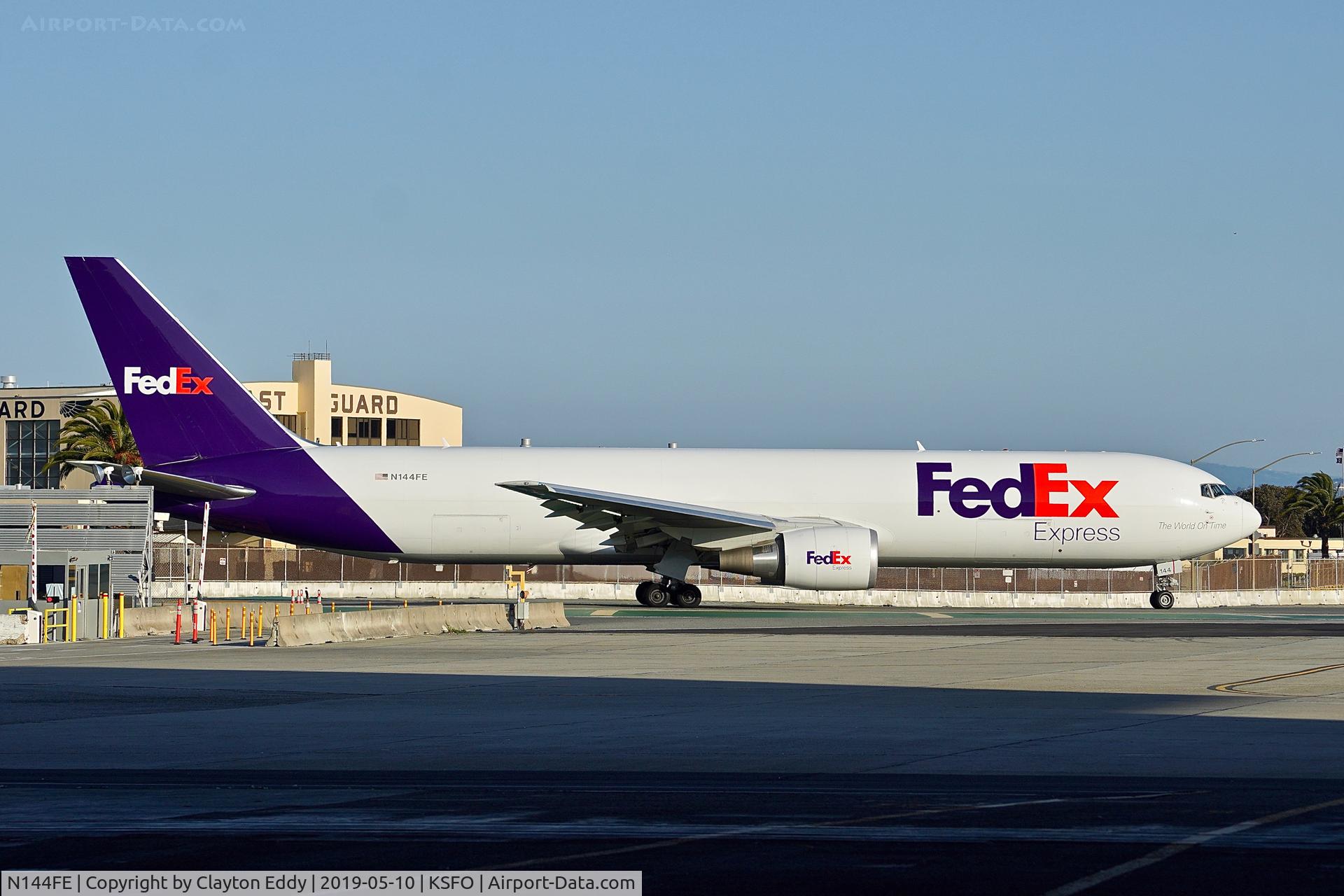 N144FE, 2017 Boeing 767-300F C/N 42726, SFO 2019.