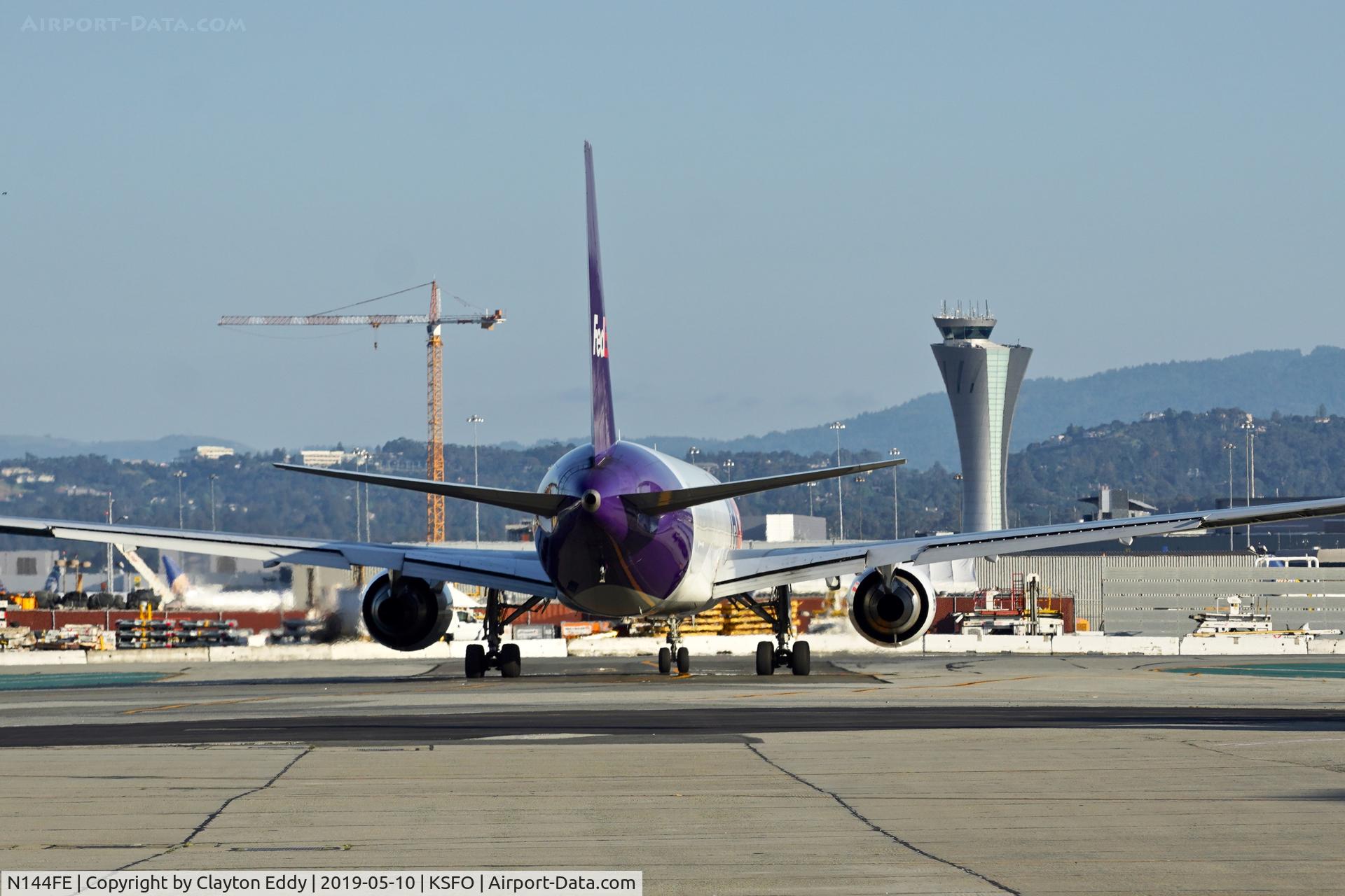 N144FE, 2017 Boeing 767-300F C/N 42726, SFO 2019.