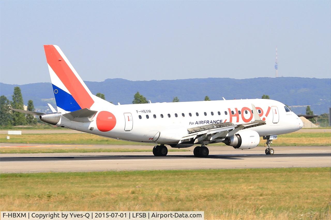 F-HBXM, 2003 Embraer 170LR (ERJ-170-100LR) C/N 17000010, Embraer ERJ-170LR, Landing rwy 15, Bâle-Mulhouse-Fribourg airport (LFSB-BSL)