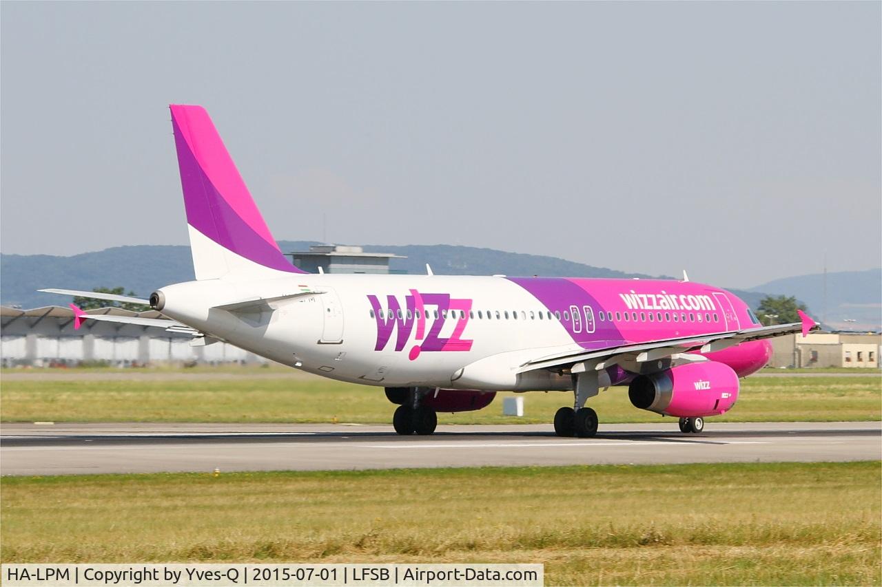 HA-LPM, 2007 Airbus A320-232 C/N 3177, Airbus A320-232, Take off run rwy 15, Bâle-Mulhouse-Fribourg airport (LFSB-BSL)