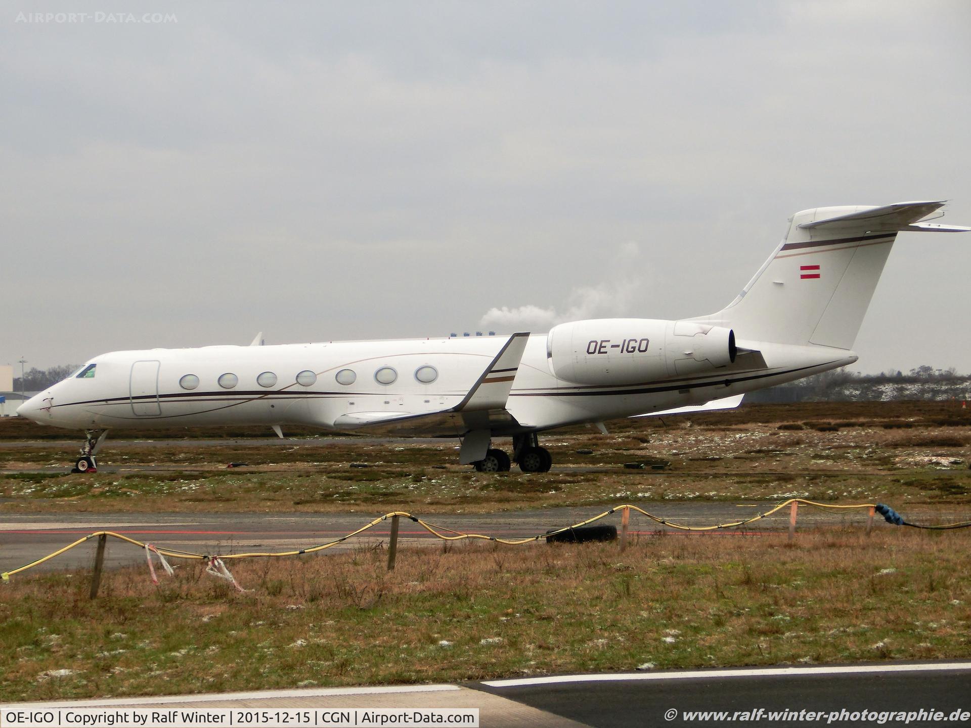OE-IGO, Gulfstream Aerospace GV-SP (G550) C/N 5434, Gulfstream Aerospace GV-SP G550 - Jet Aviation GmbH - 5434 - OE-IGO - 15.12.2015 - CGN