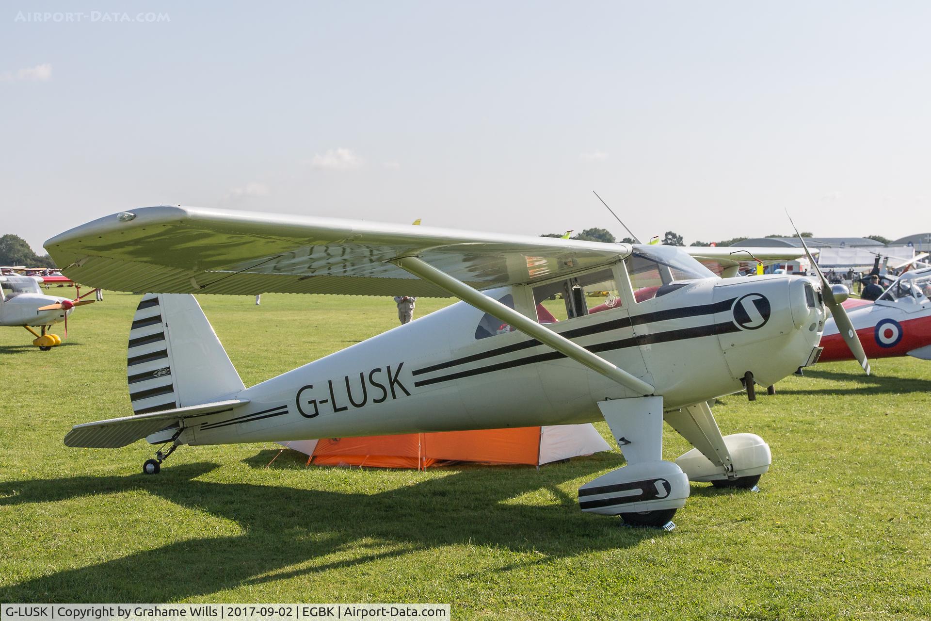 G-LUSK, 1947 Luscombe 8F Silvaire C/N 3795, Luscombe 8F Silvaire G-LUSK, Sywell 2/9/17