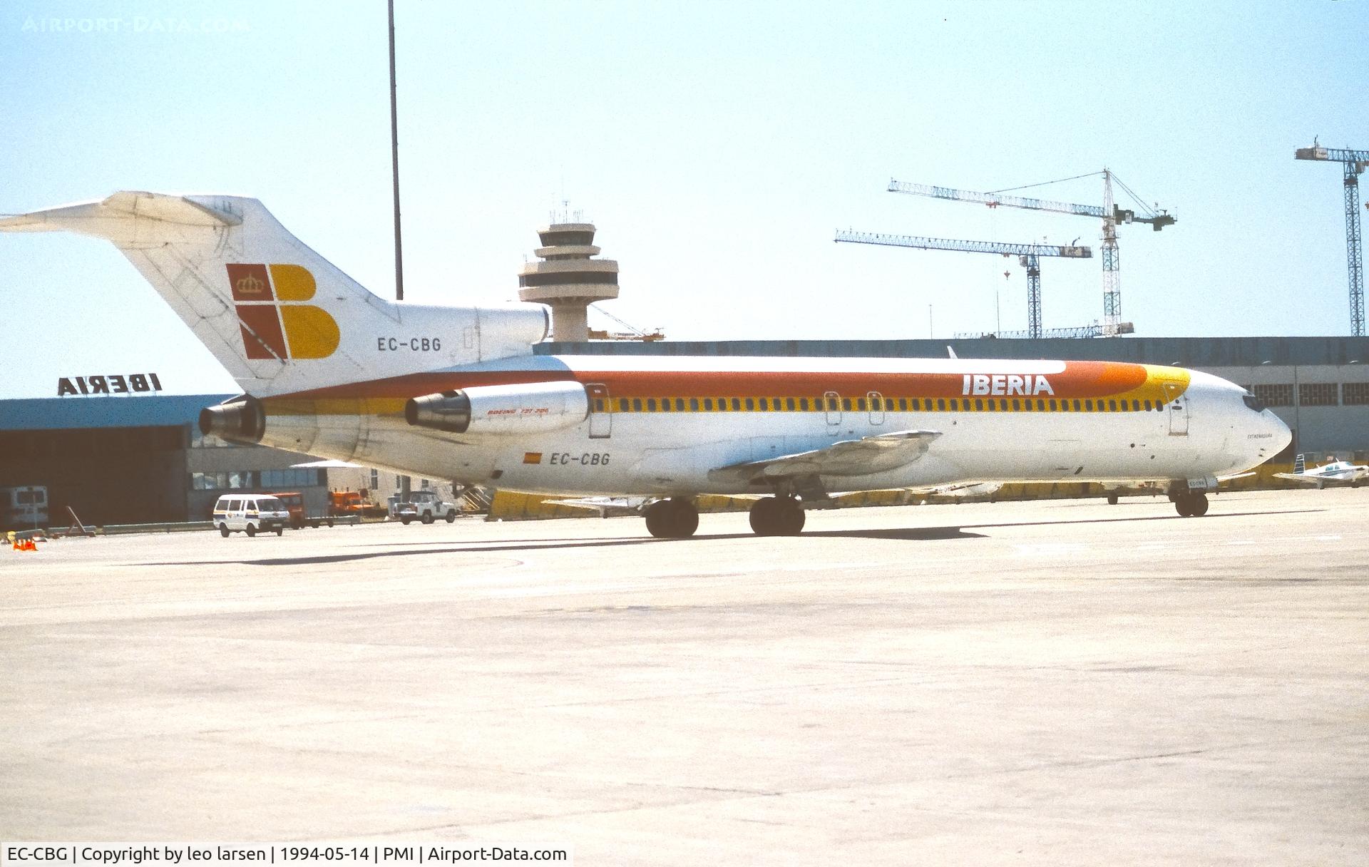 EC-CBG, 1972 Boeing 727-256 C/N 20601, Palma de Mallorca 14.5.1994