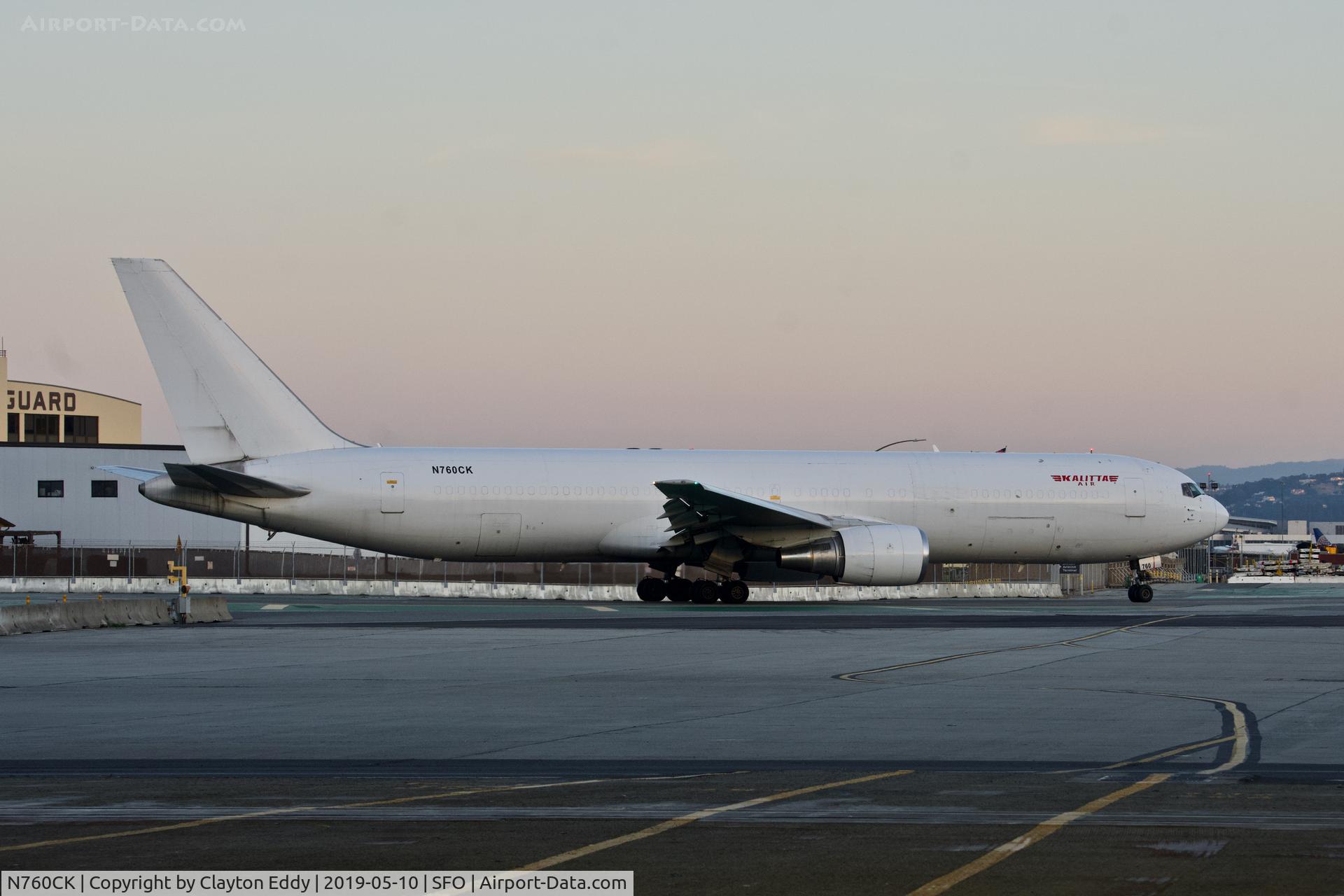 N760CK, 1989 Boeing 767-341 C/N 24753, SFO 2019.