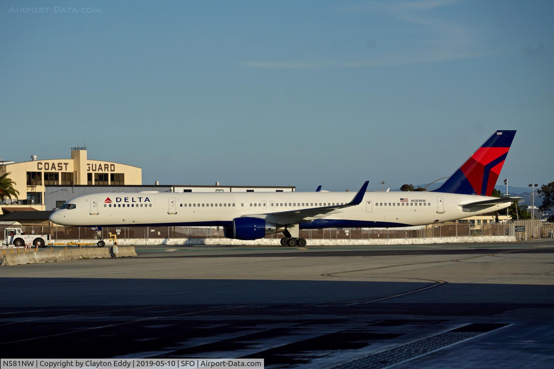 N581NW, 2002 Boeing 757-351 C/N 32982, SFO 2019.