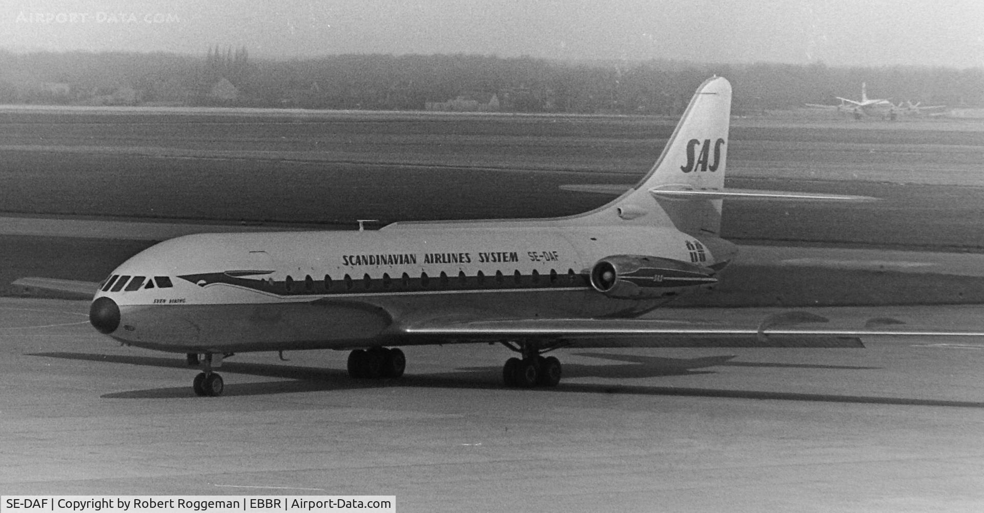 SE-DAF, 1962 Sud Aviation SE-210 Caravelle III C/N 112, Mid 1960's.SAS.SVEN VIKING.