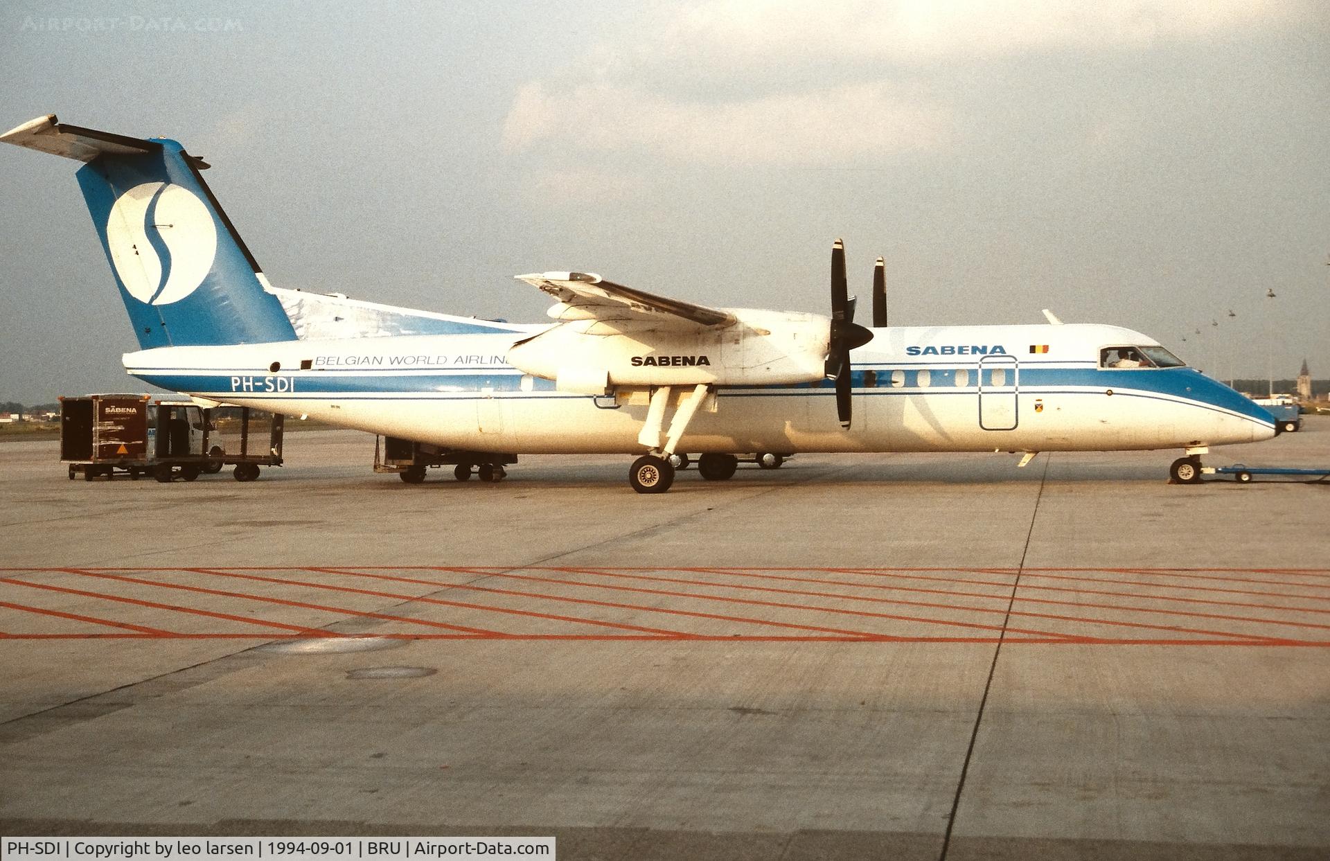 PH-SDI, 1990 De Havilland Canada DHC-8-311 Dash 8 C/N 216, Brussels 1.9.1994
