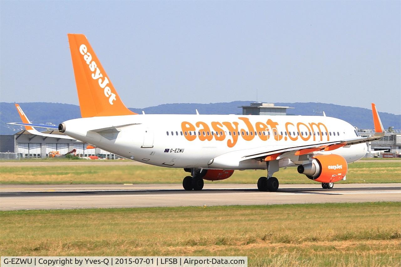 G-EZWU, 2014 Airbus A320-214 C/N 6095, Airbus A320-214, Take off run rwy 15, Bâle-Mulhouse-Fribourg airport (LFSB-BSL)