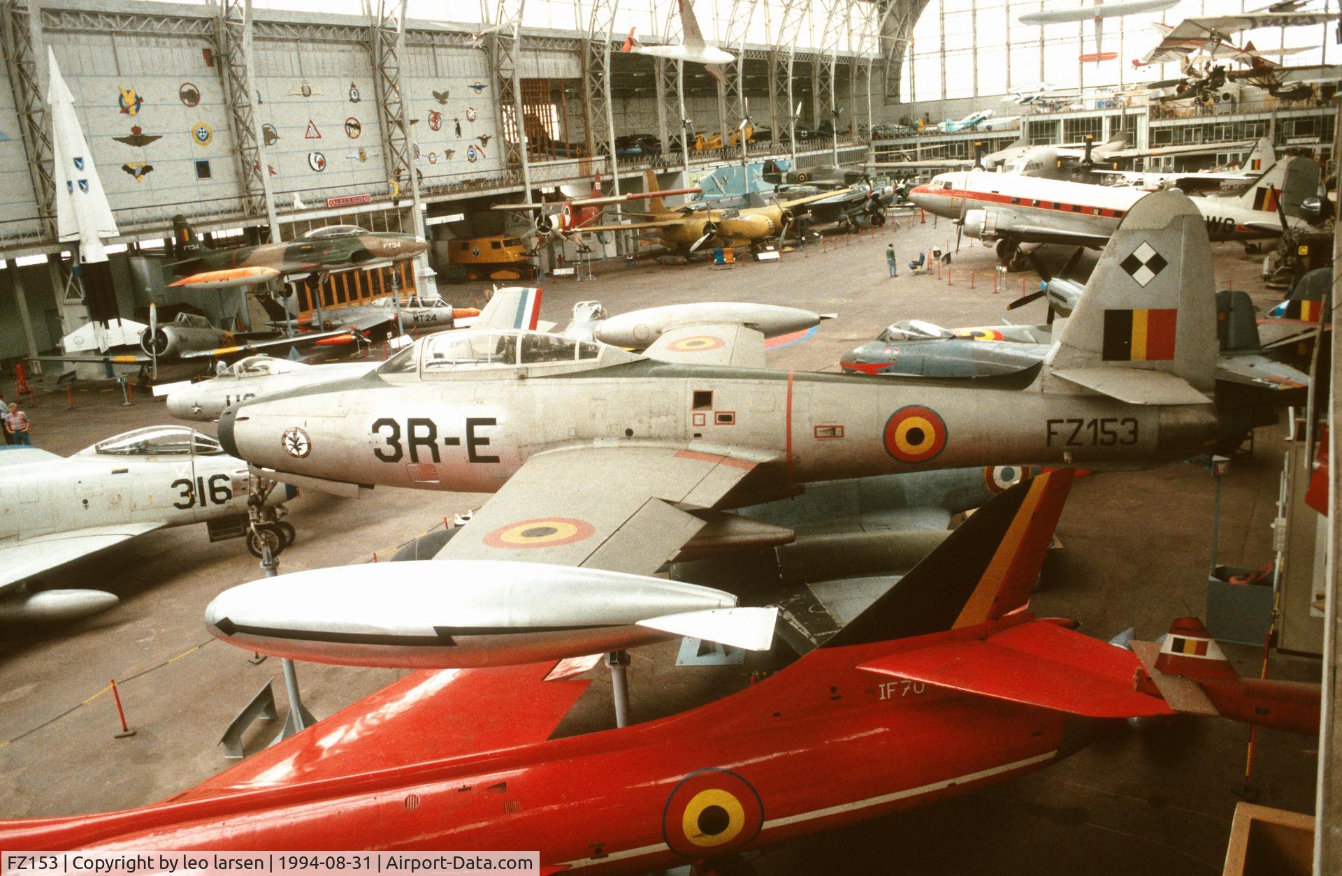 FZ153, 1951 Republic F-84G Thunderjet C/N 2442-1120B, Brussels Air Museum 31.8.1994