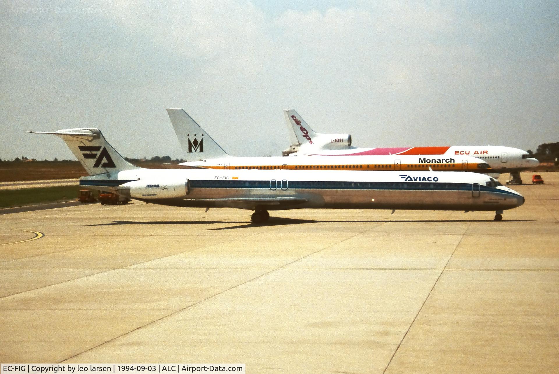 EC-FIG, 1991 McDonnell Douglas MD-88 C/N 53195, Alicante 3.9.1994