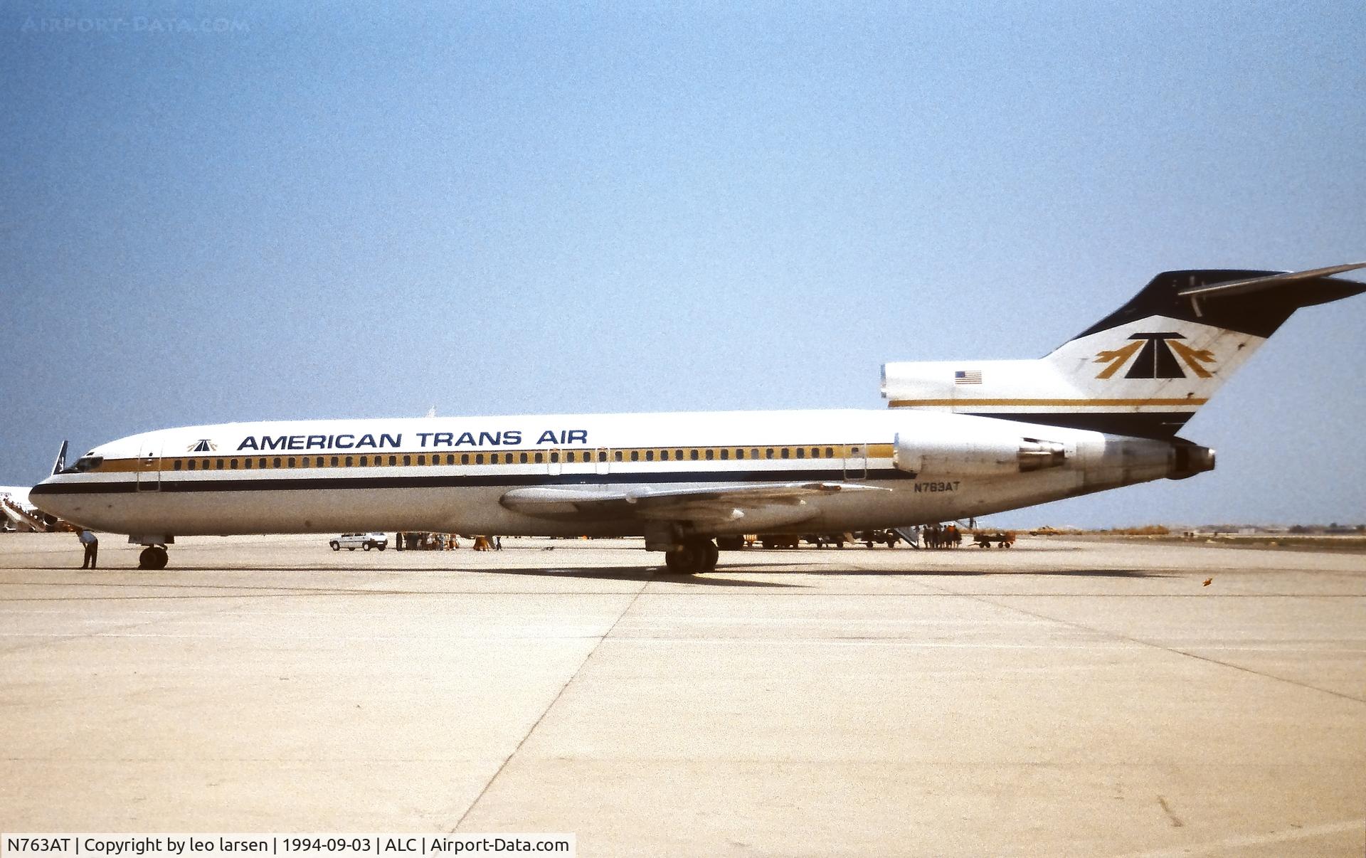 N763AT, 1982 Boeing 727-264 C/N 22983, Alicante 3.9.1994