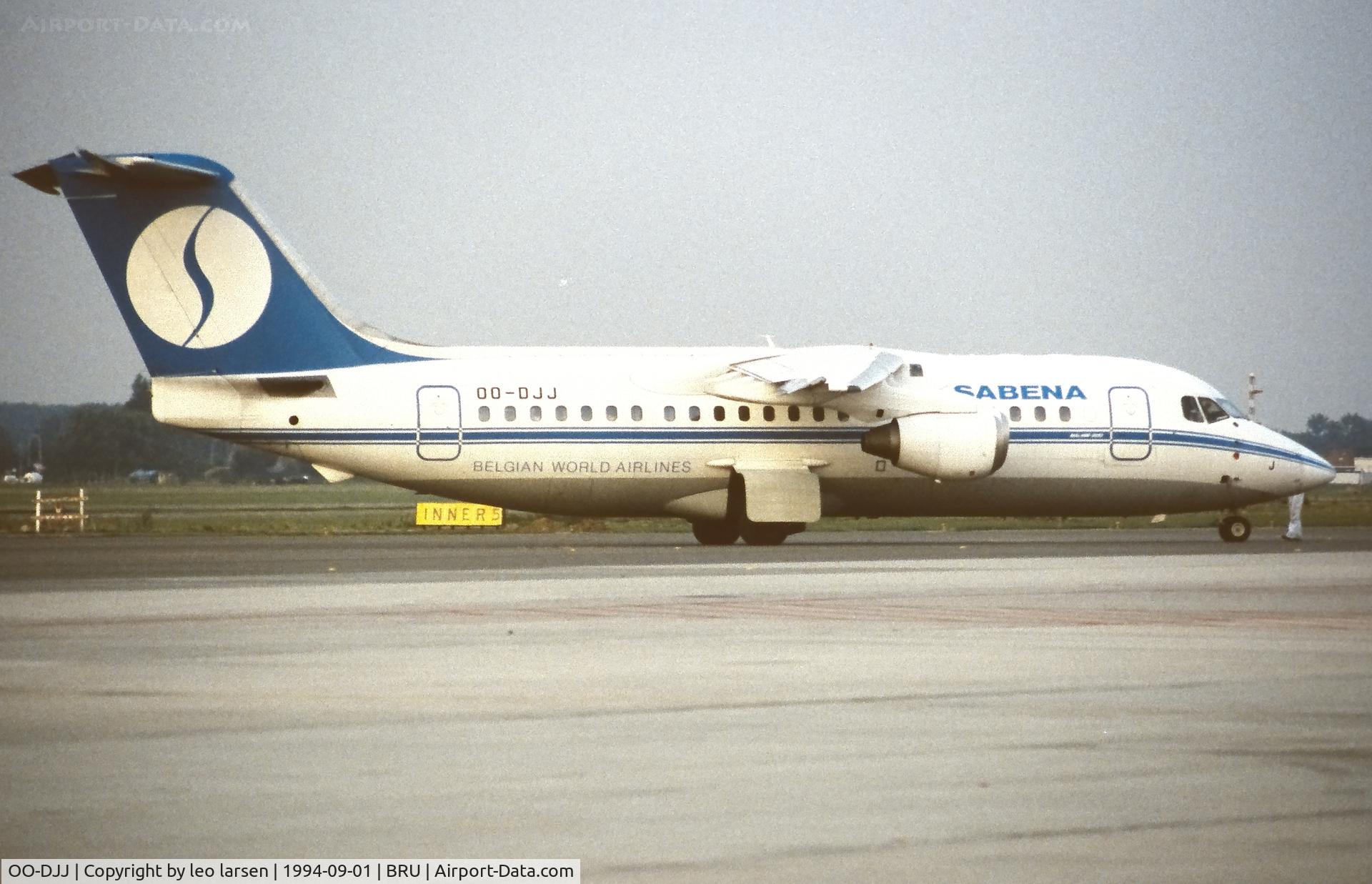 OO-DJJ, 1991 British Aerospace BAe.146-200 C/N E2196, Bussels 1.9.1994
