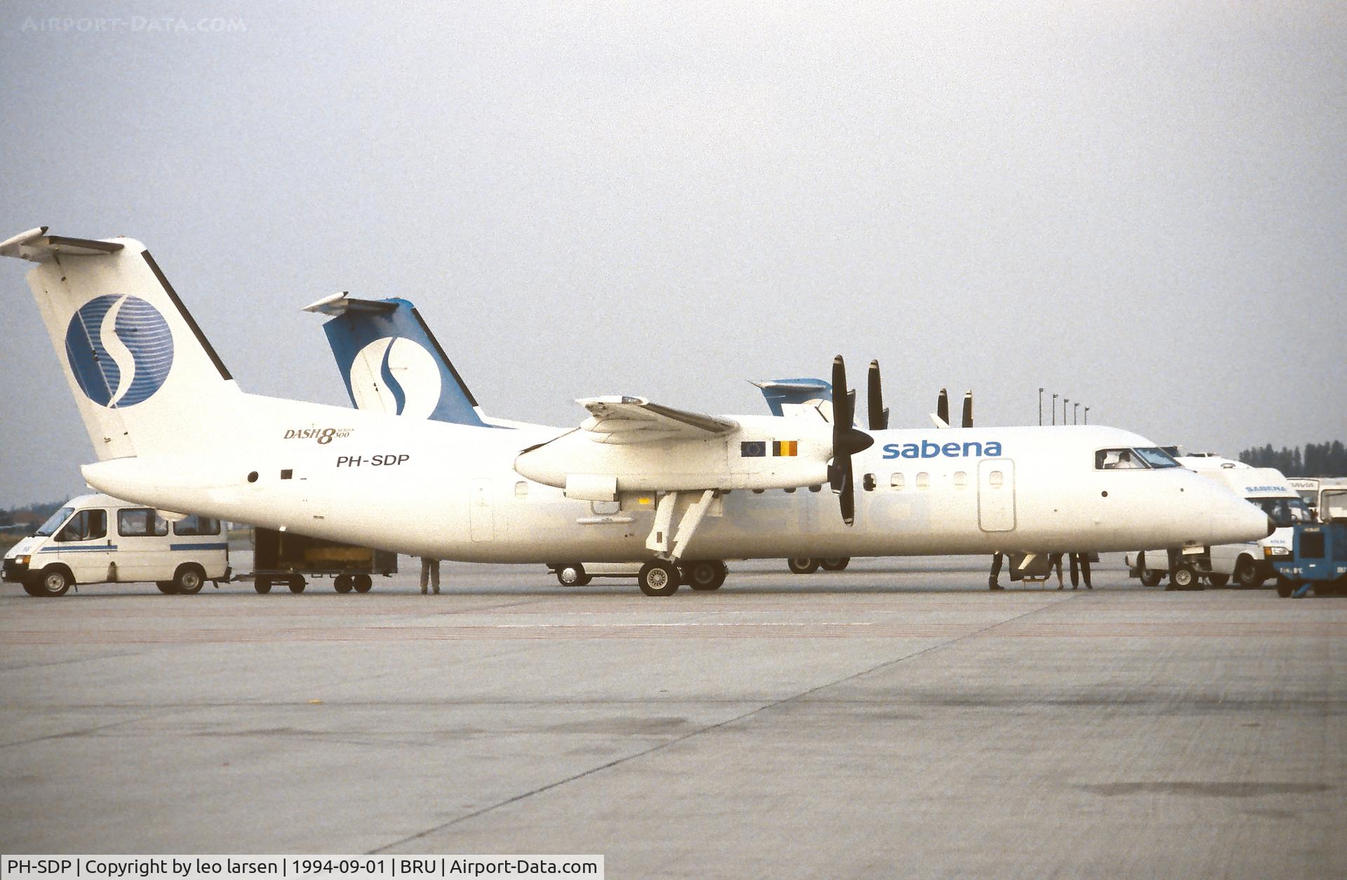 PH-SDP, 1991 De Havilland Canada DHC-8-311 Dash 8 C/N 300, Brussels 1.9.1994