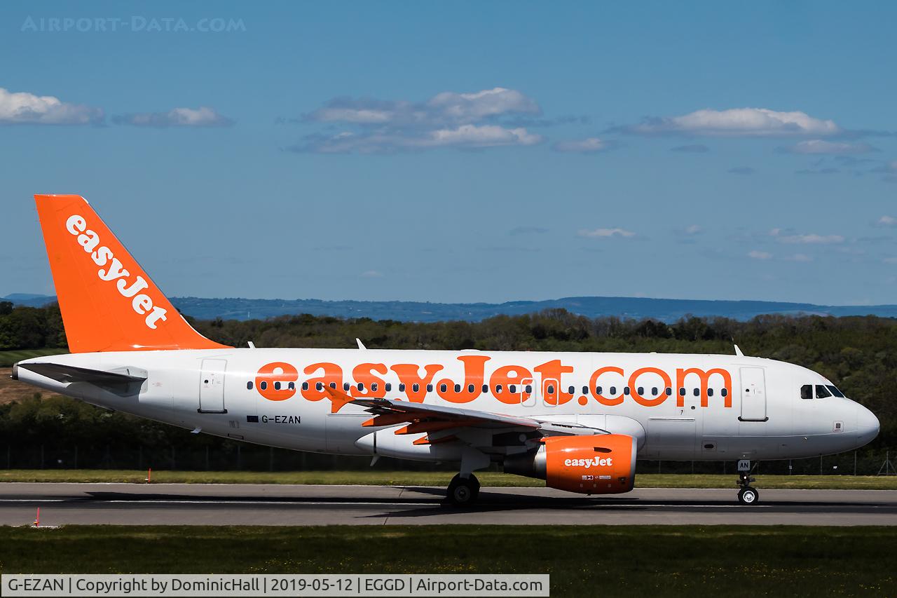G-EZAN, 2006 Airbus A319-111 C/N 2765, Departing RWY 09