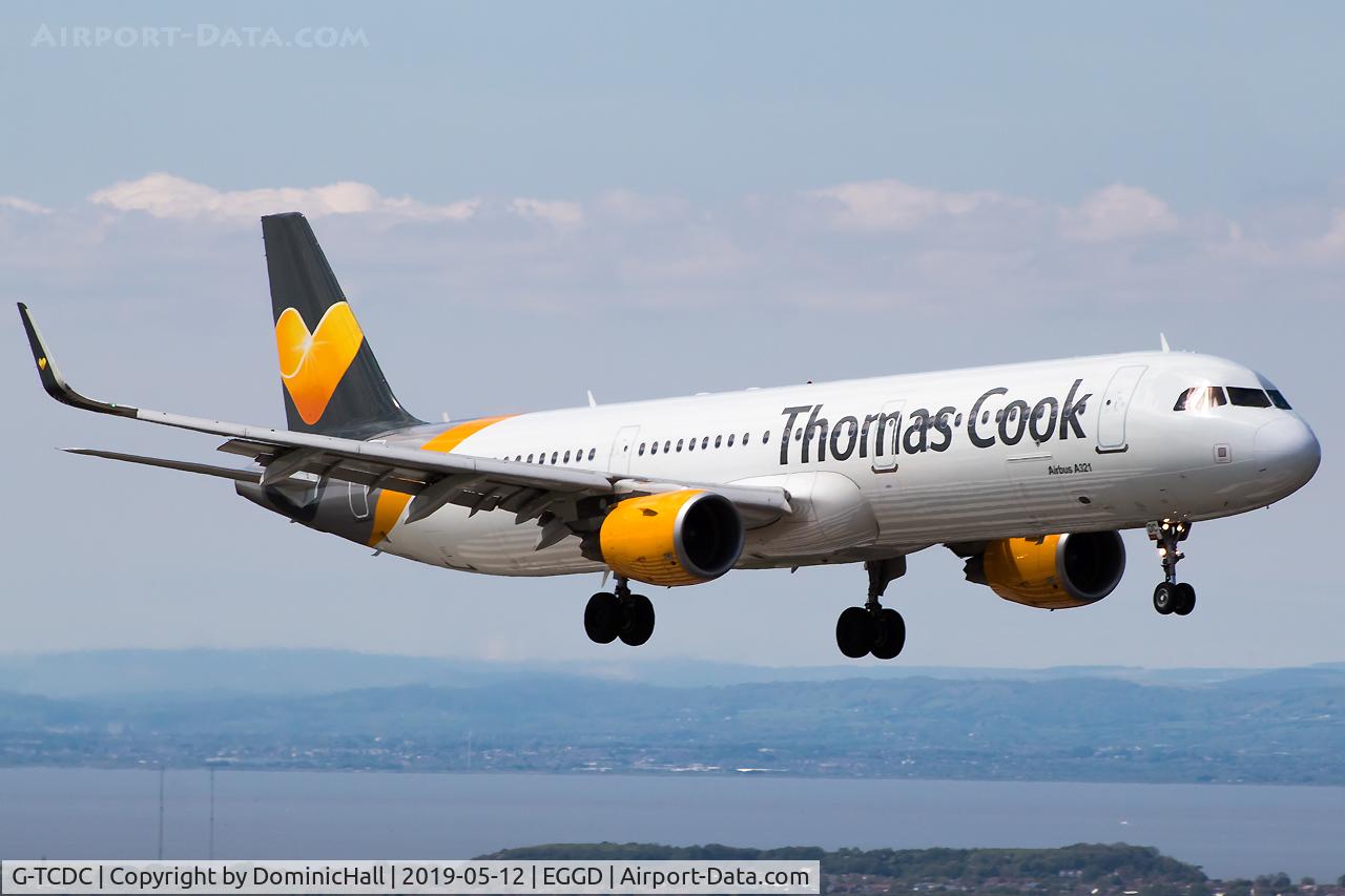 G-TCDC, 2013 Airbus A321-211 C/N 5872, Landing RWY 09