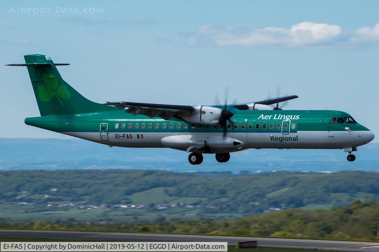 EI-FAS, 2013 ATR 72-600 (72-212A) C/N 1083, Landing RWY 09