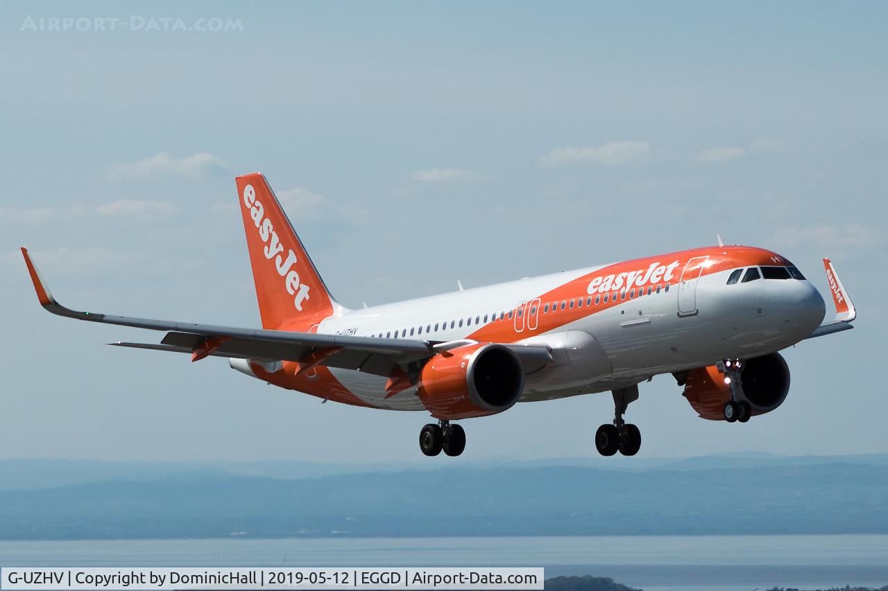 G-UZHV, 2019 Airbus A320-251N C/N 8722, Landing RWY 09