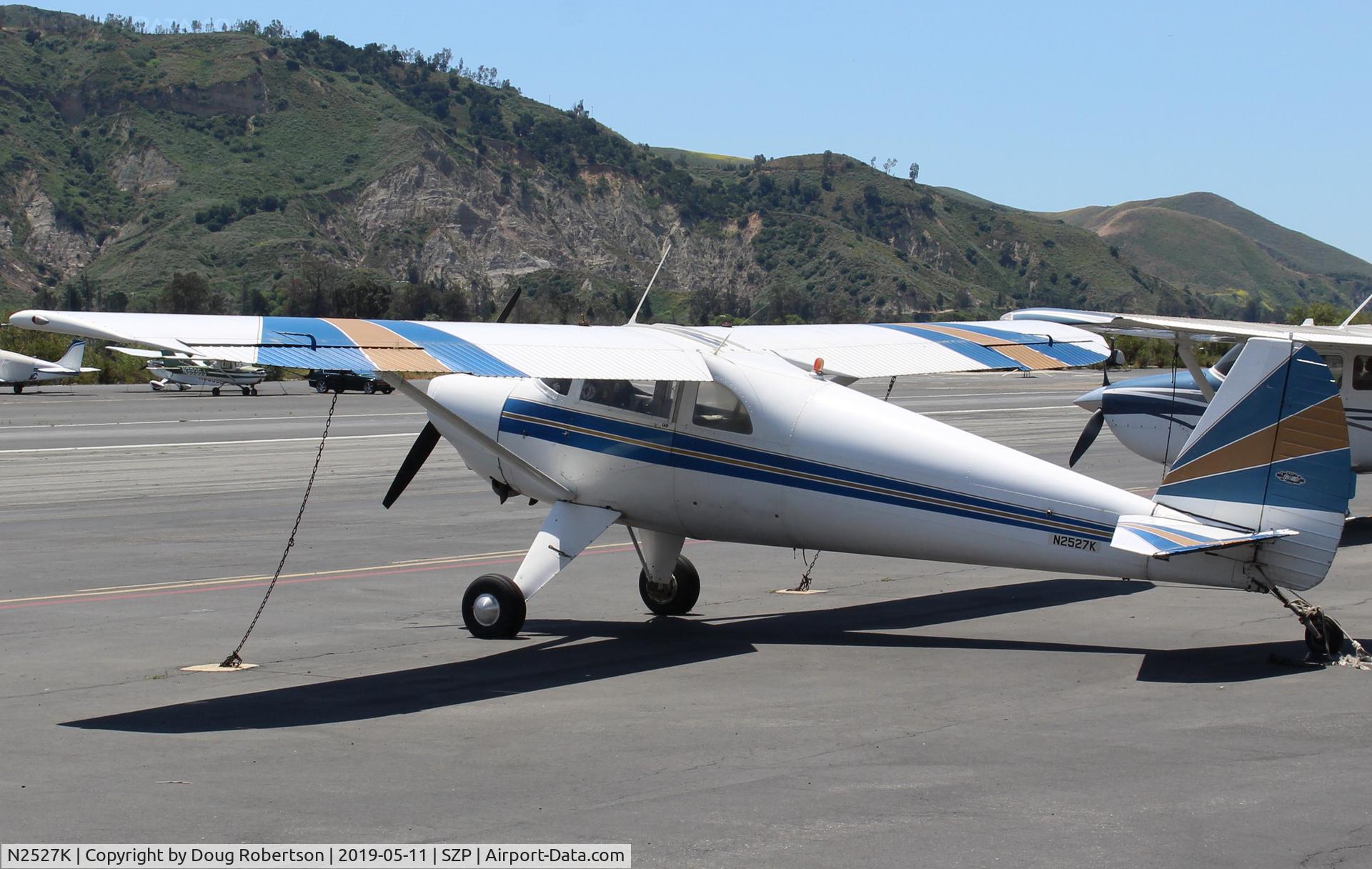N2527K, 1979 Piper PA-38-112 Tomahawk C/N 38-79A0674, 1947 Luscombe 8E SILVAIRE, Continental C85 85 Hp, on Transient Ramp.