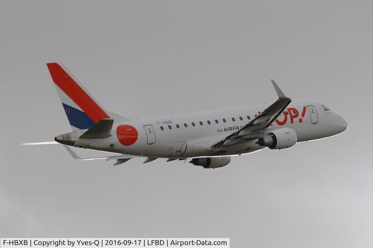 F-HBXB, 2008 Embraer 170LR (ERJ-170-100LR) C/N 17000250, Embraer ERJ-170ST, Take off rwy 29, Bordeaux Mérignac airport (LFBD-BOD)
