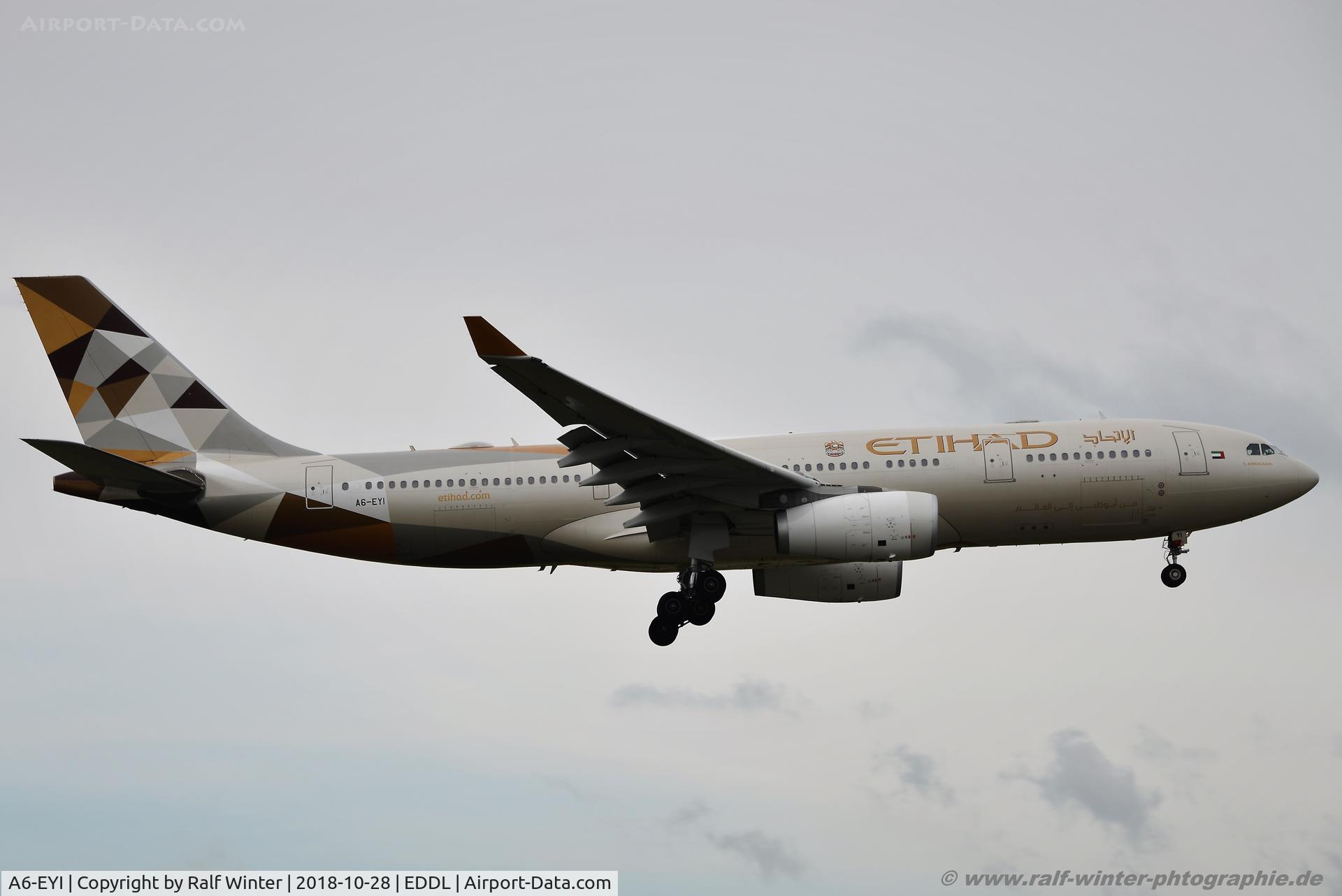 A6-EYI, 2006 Airbus A330-243 C/N 730, Airbus A330-243 - EY ETD Ethihad Airways - 730 - A6-EYI - 28.10.2018 - DUS