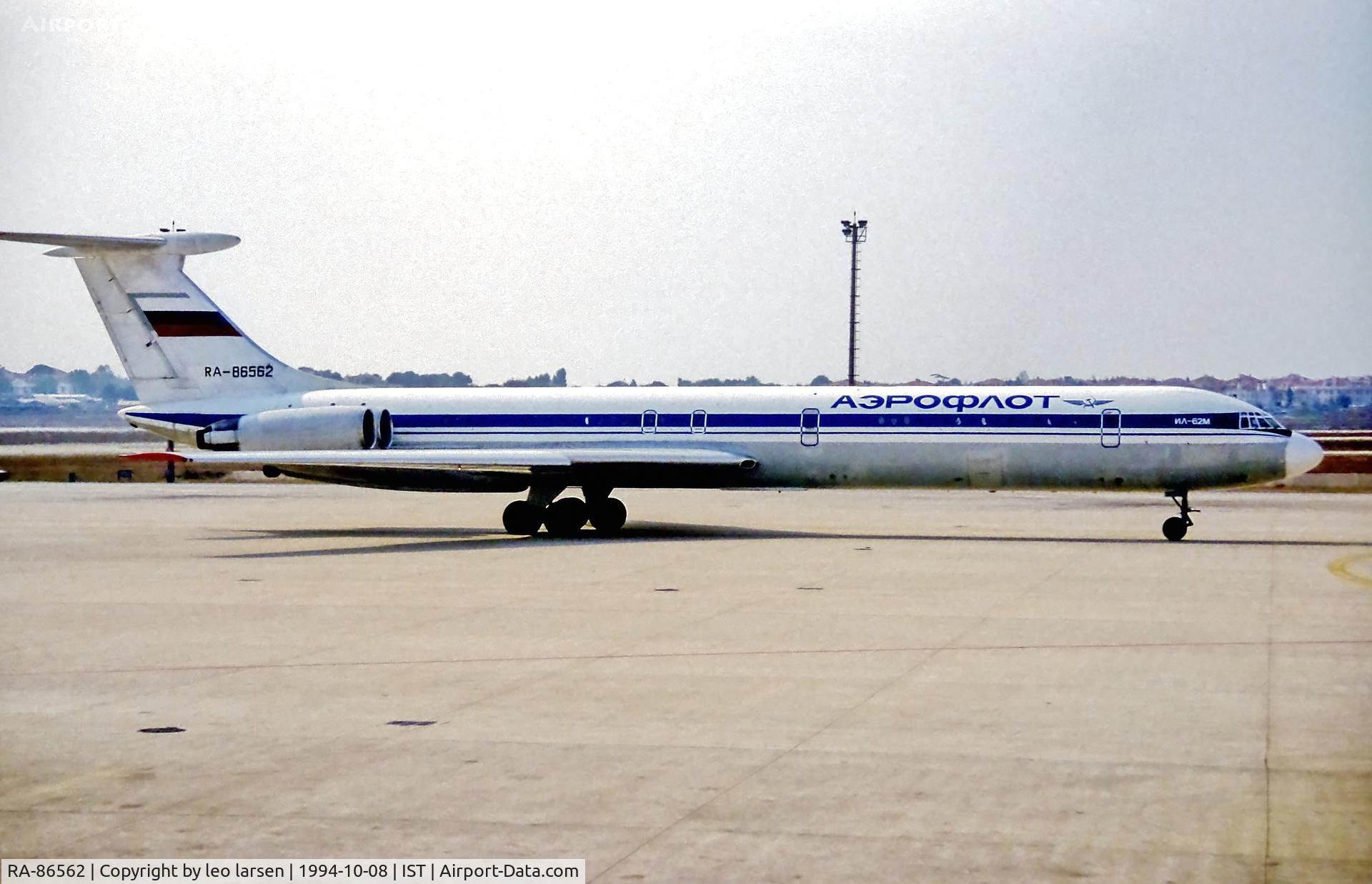 RA-86562, 1978 Ilyushin Il-62M C/N 4831517, Istanbul 7.10.1994