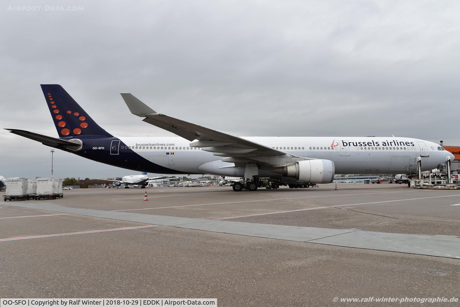 OO-SFO, 1994 Airbus A330-301 C/N 045, Airbus A330-301 - SN BEL Brussels Airlines - 45 - OO-SFO - 29.10.2018 - CGN