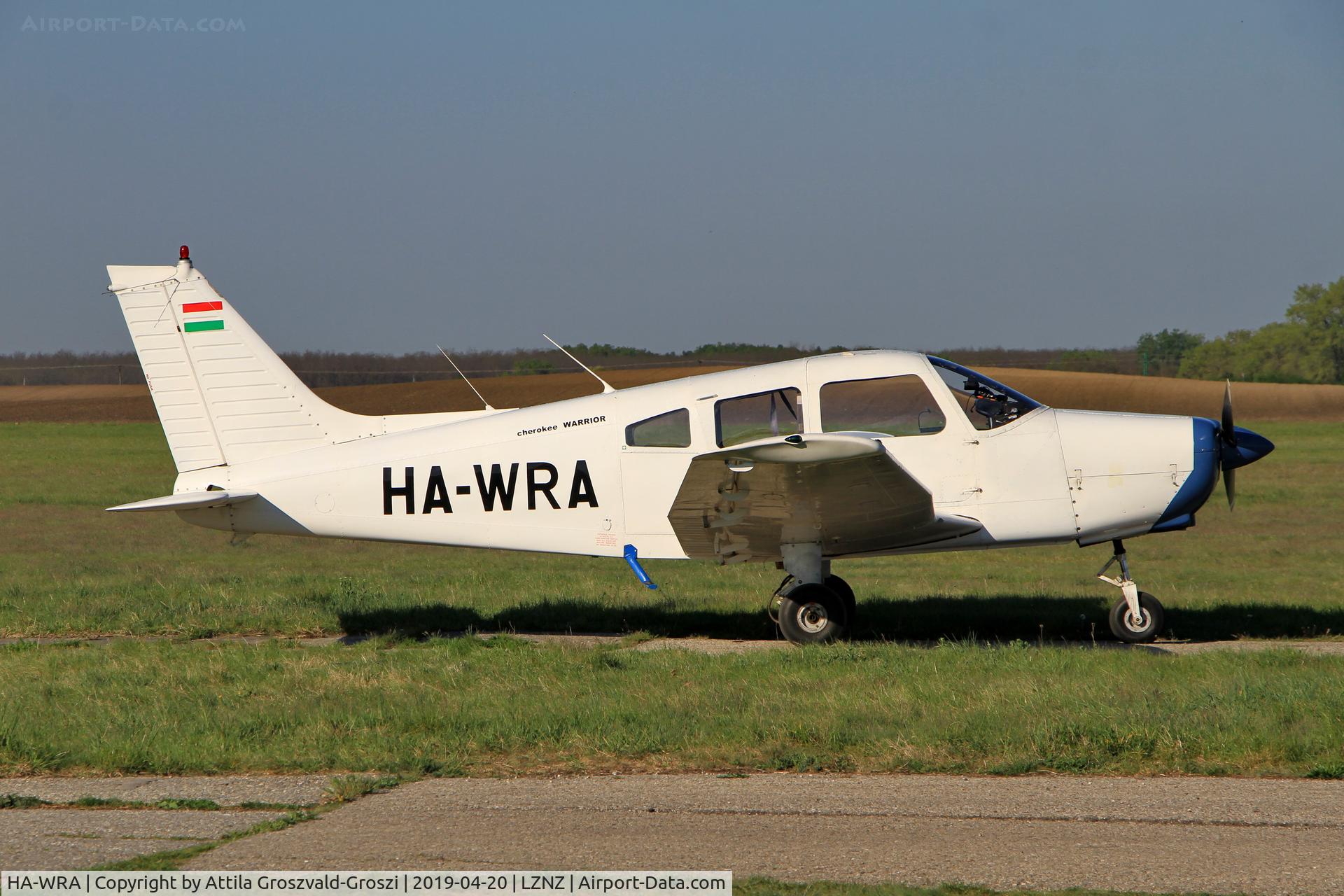 HA-WRA, 1975 Piper PA-28-151 Cherokee Warrior C/N 28-7515446, LZNZ - Nové Zámky Airport
