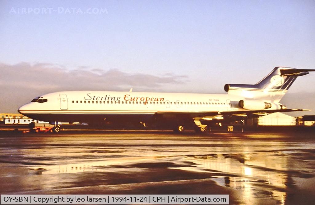 OY-SBN, 1981 Boeing 727-2B7 C/N 22163, Copenhagen 24.11.1994