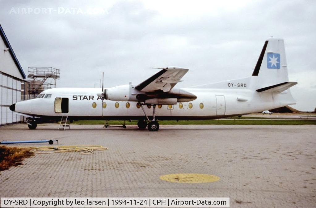 OY-SRD, 1982 Fokker F27-500RF Friendship C/N 10637, Copenhagen 24.11.1994