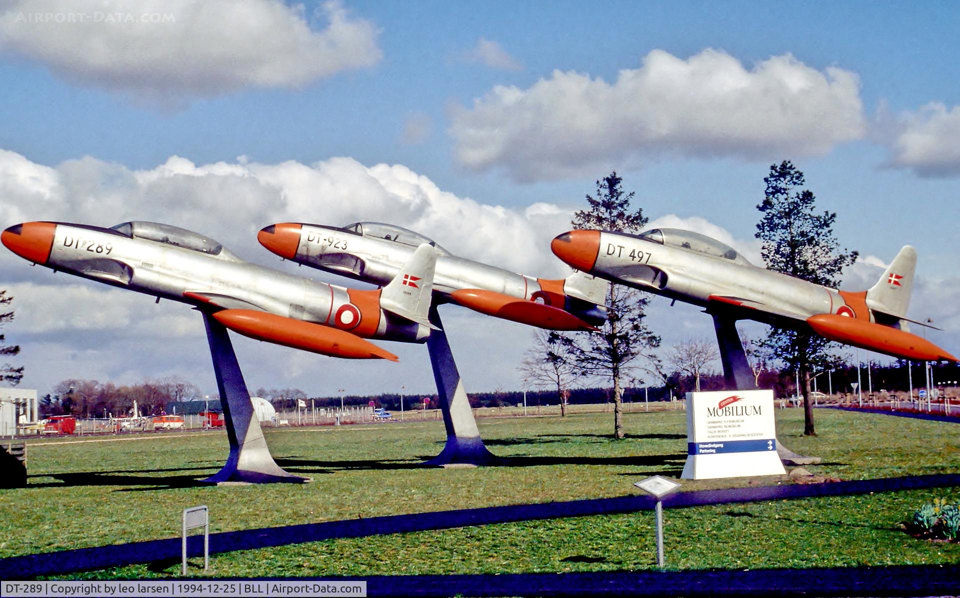 DT-289, 1951 Lockheed T-33A Shooting Star C/N 580-7073, Billund Air Museum 25.12-1994